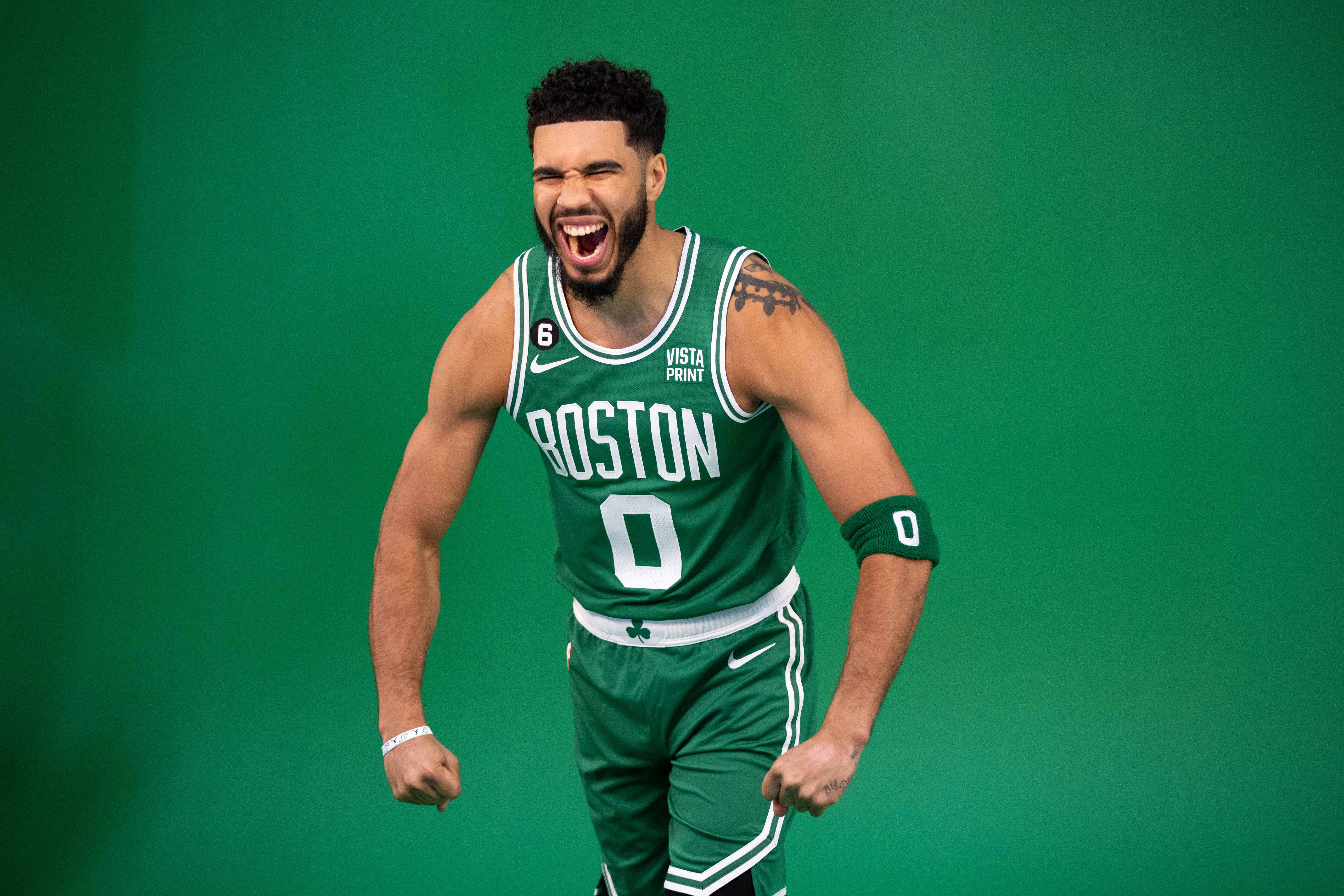 What NBA star did Boston Celtics star Jayson Tatum say he wants to play with?