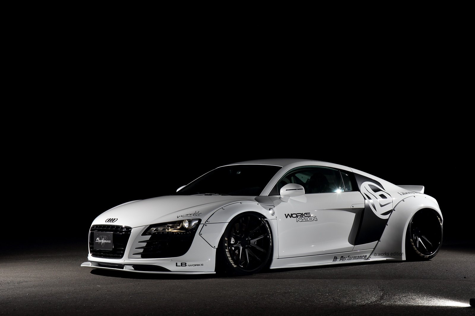 Liberty Walk Audi R8 cars bodykit modified wallpaperx1067