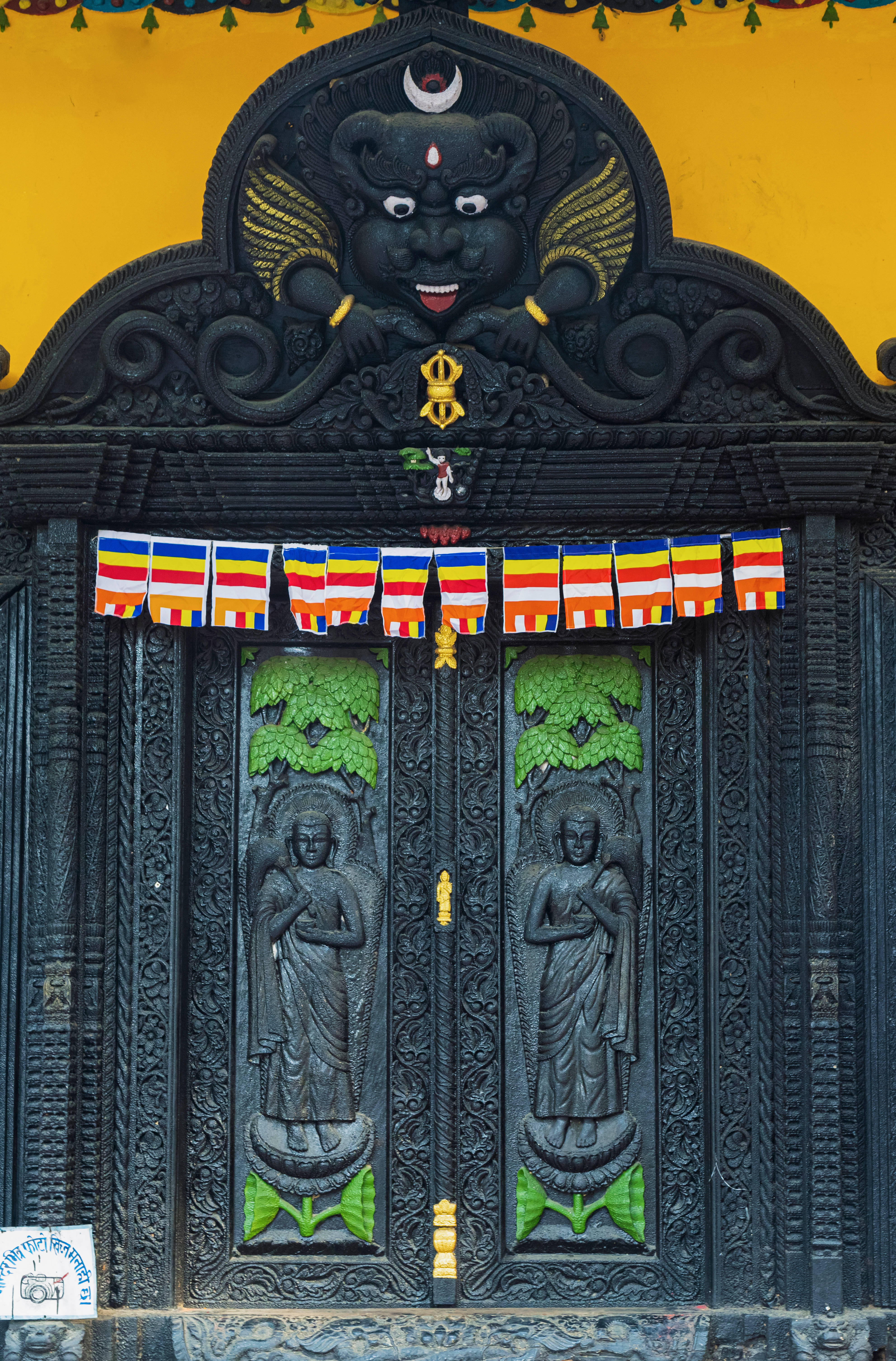 Download Nepal Lumbini Temple Door Wallpaper