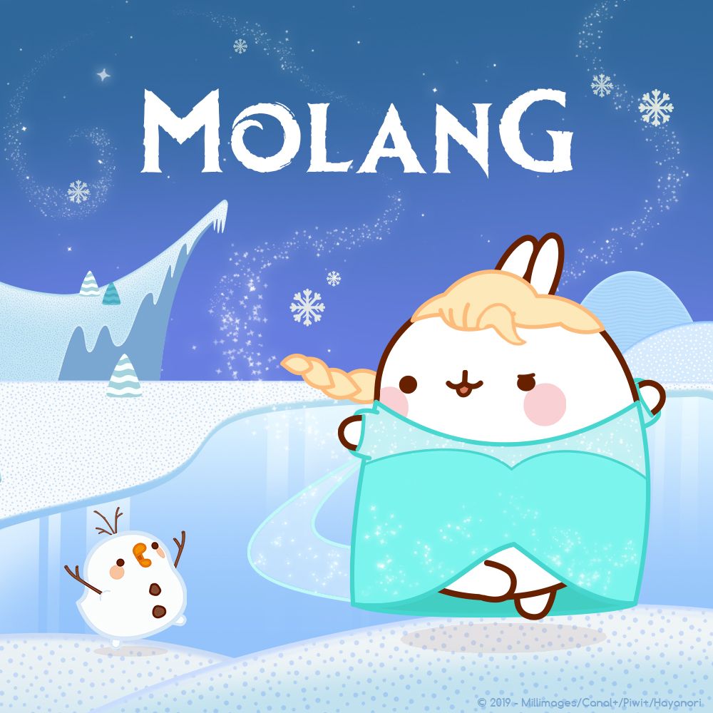 Molang Frozen. Molang wallpaper, Molang, Kawaii wallpaper