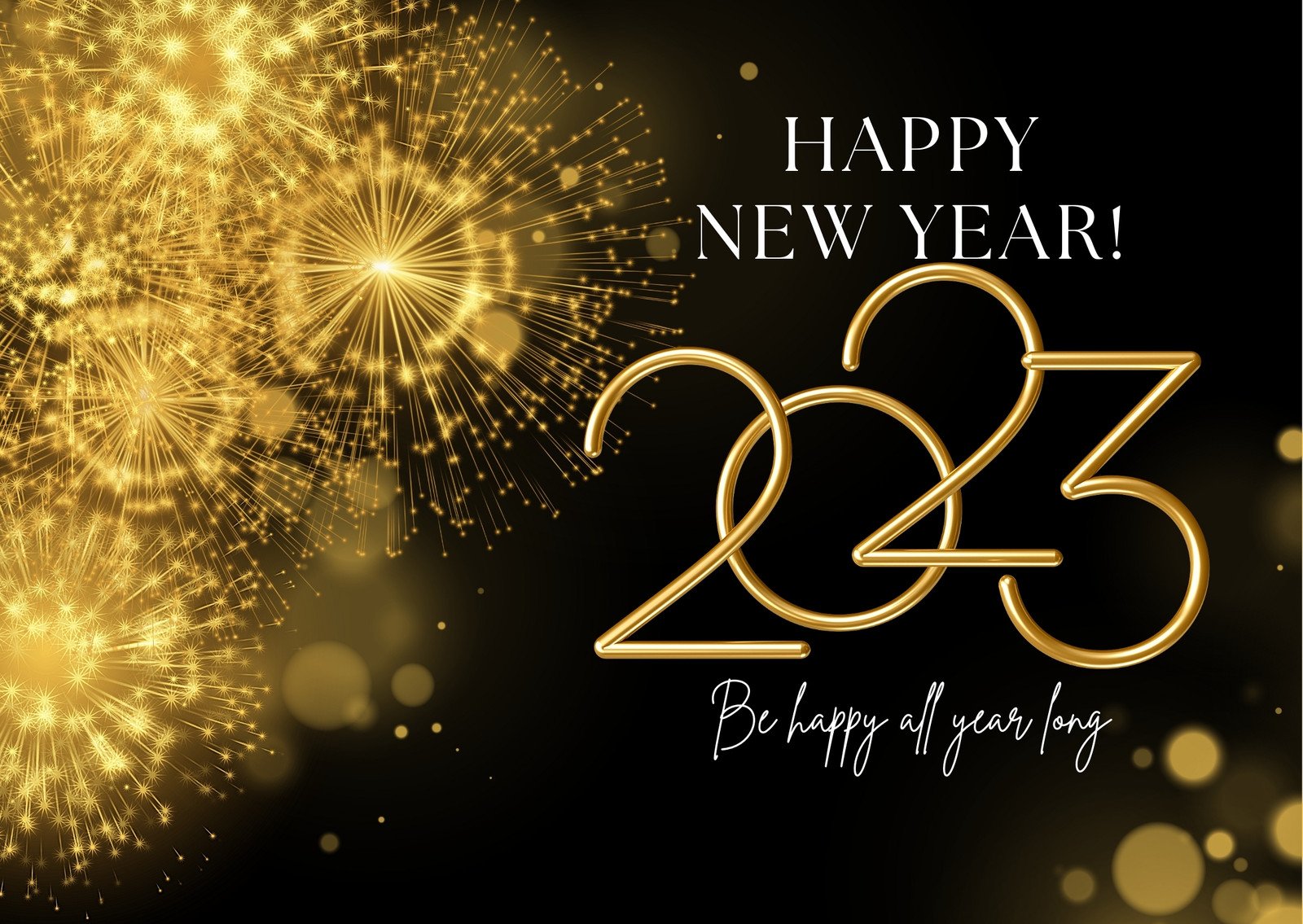 Happy New Year 2023 Pink And Gold Wallpapers - Wallpaper Cave