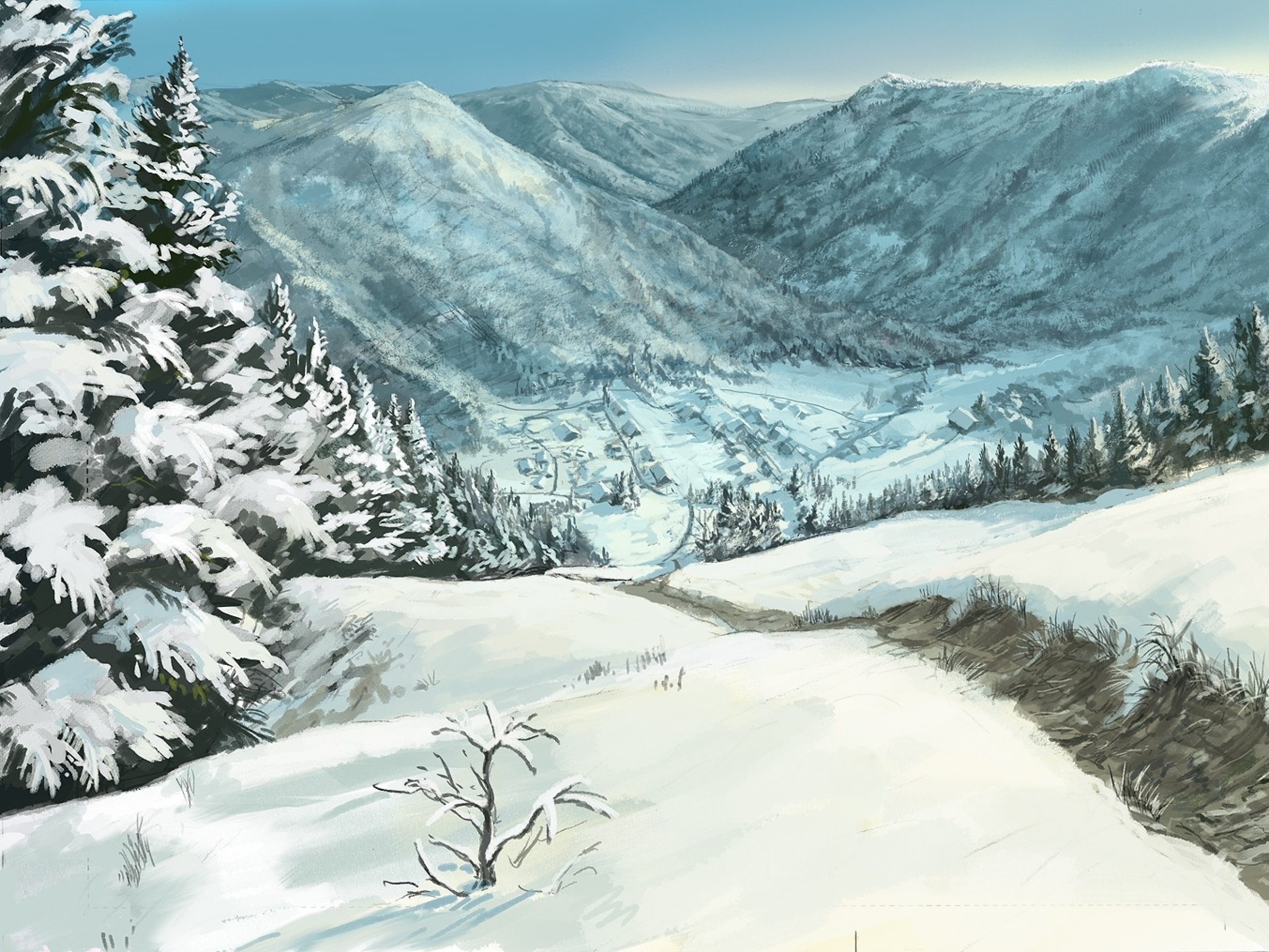 Winter art