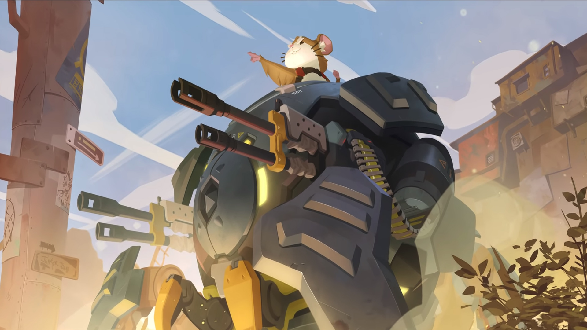 The making of Overwatch's Wrecking Ball: “it was funny to see his face cheeks jiggle”