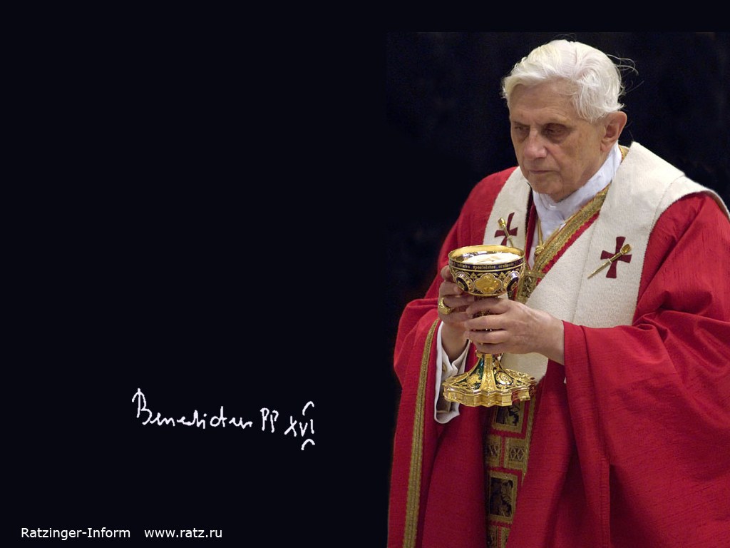 PHOTO ○ Wallpaper with the Pope Benedict XVI ○ Papst Press