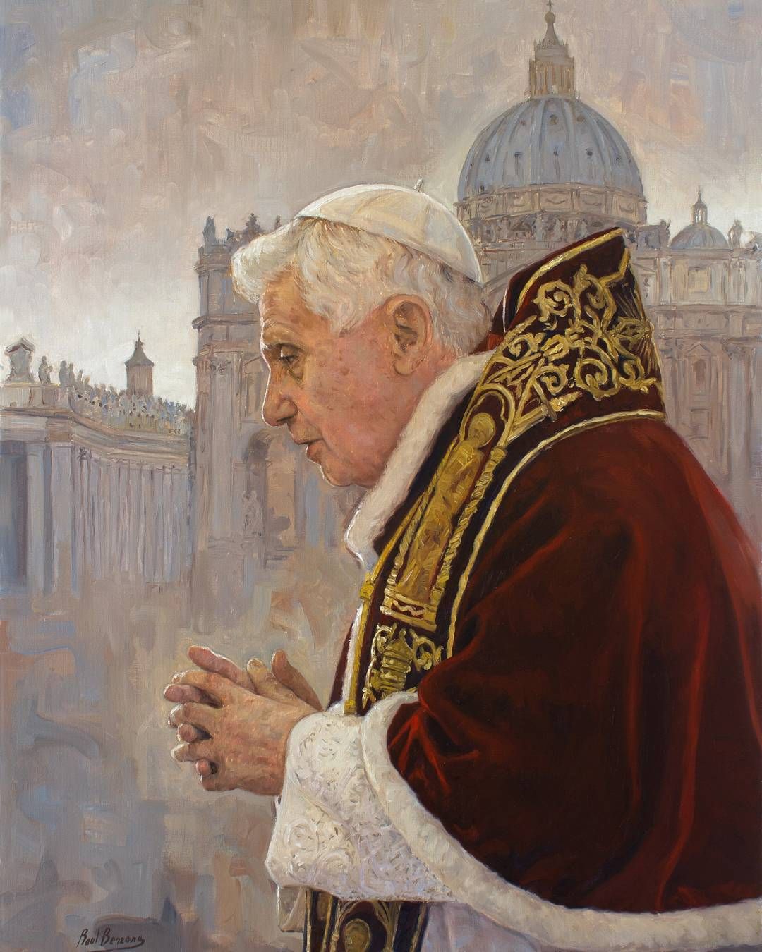 Pope Benedict XVI / Papa Benedetto XVI / Papa Benedicto XVI / Pape Benoît XVI / // By Raúl Berzosa. Papa catolico, Arte católico, Catolico