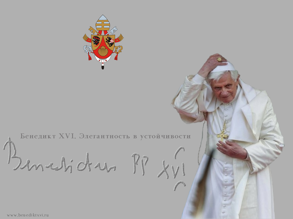PHOTO ○ Wallpaper with the Pope Benedict XVI ○ Papst Press