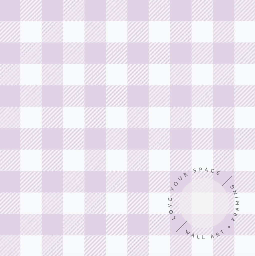 Gingham Soft Lilac Designer Wallpaper Your Space