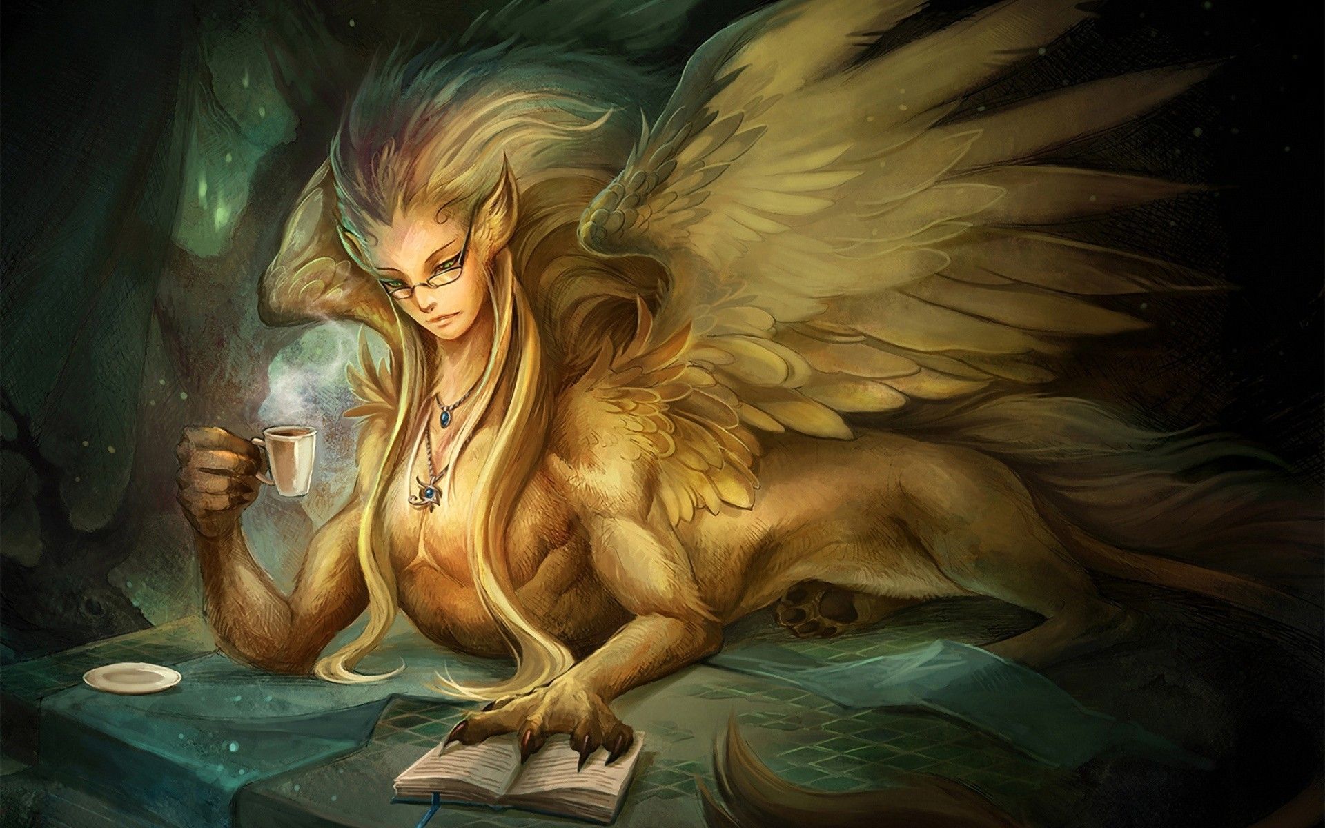 Wings fantasy art sphinx wallpaper. Mythological creatures, Mythical creatures, Fantasy creatures