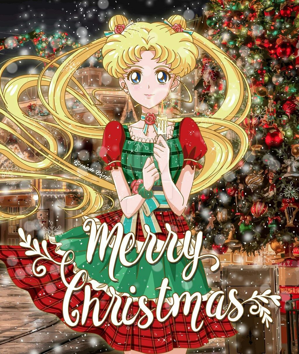 Sailor Moon Christmas Wallpaper Free Sailor Moon Christmas Background