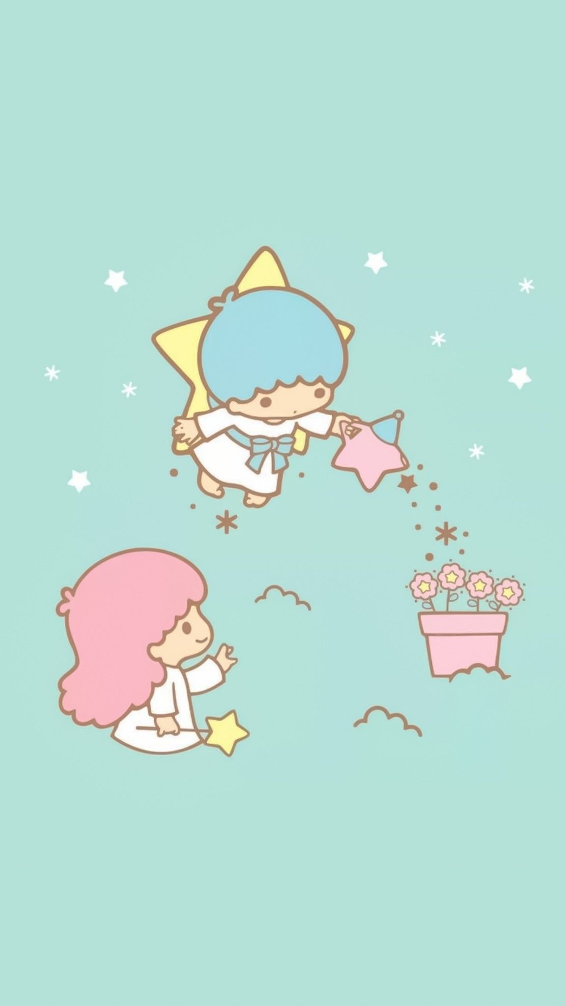 Little Twin Stars BG. Sanrio hello kitty, Hello kitty wallpaper, Little twin stars