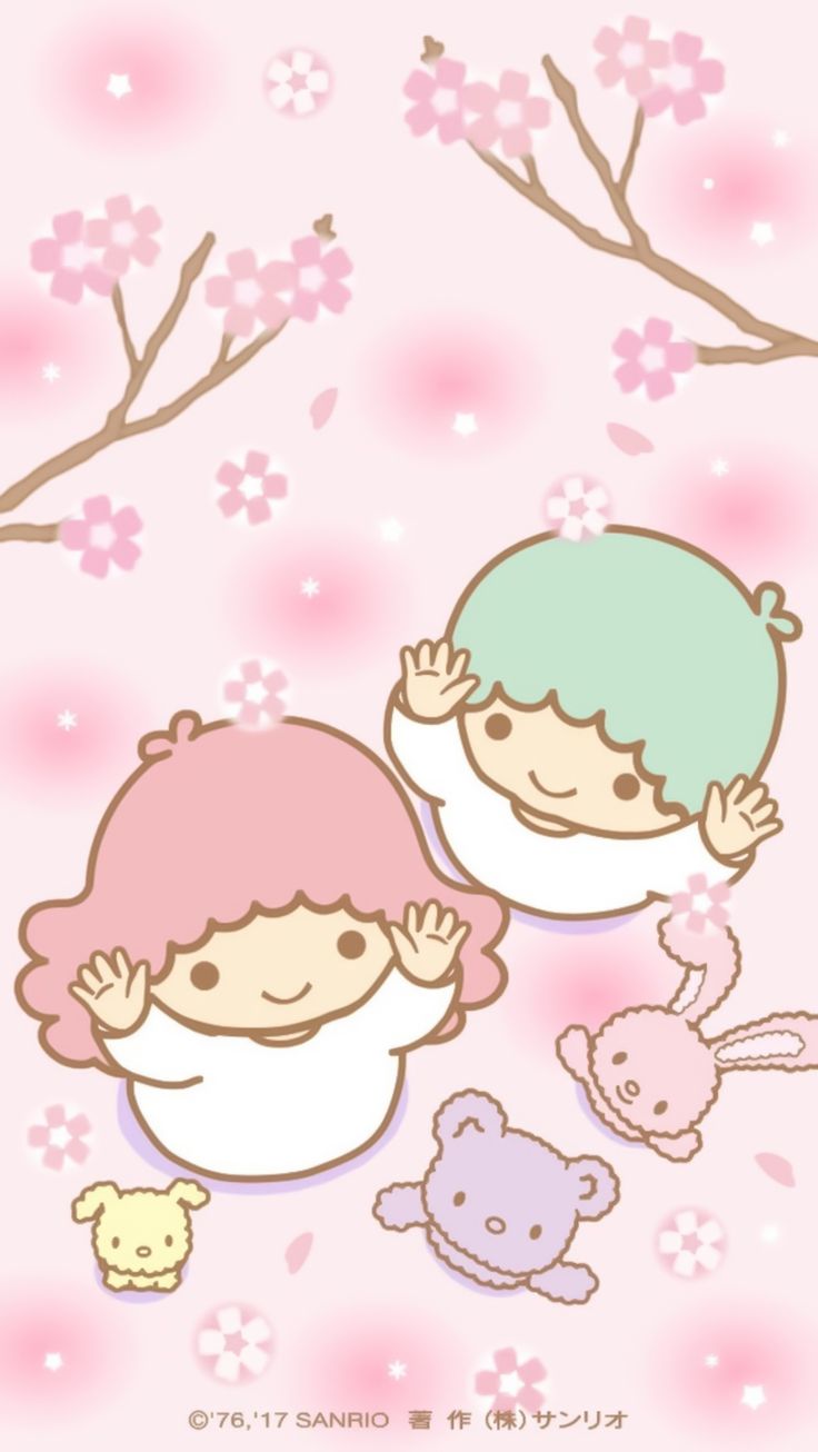 Little Twin Stars BG. Hello kitty iphone wallpaper, Sanrio wallpaper, Little twin stars