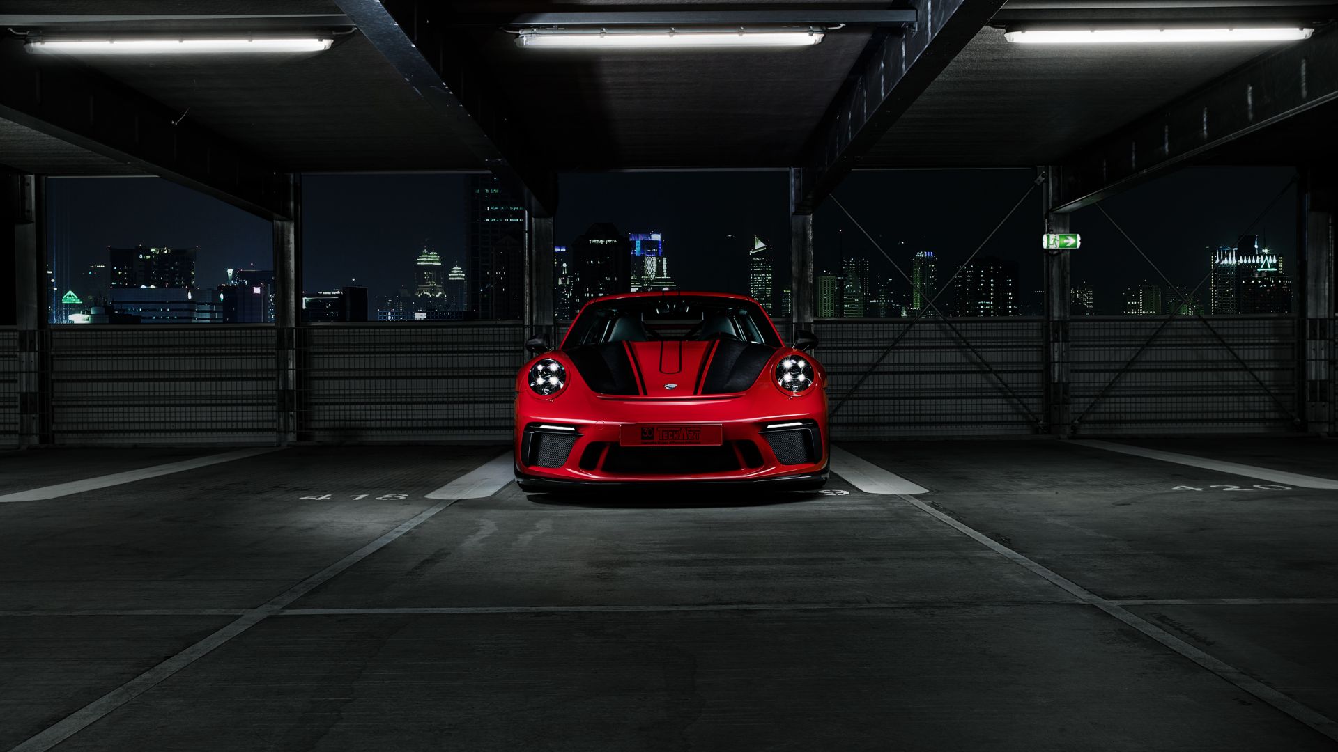 Desktop Wallpaper Porsche 911 Gt3, Sports Car, Front, Techart, HD Image, Picture, Background, B883Db