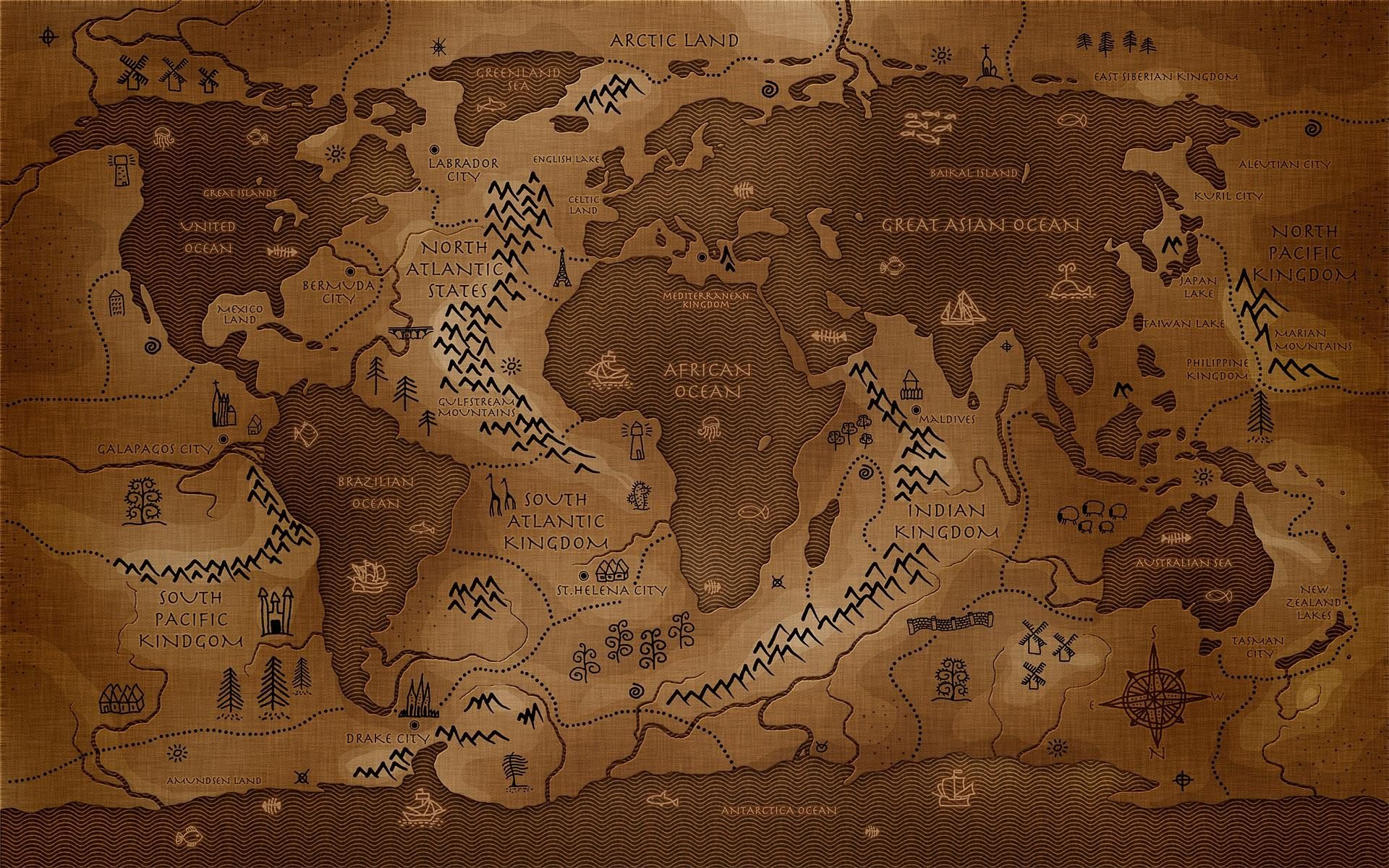 Reverse Map. 美術史, 地図, 古い地図