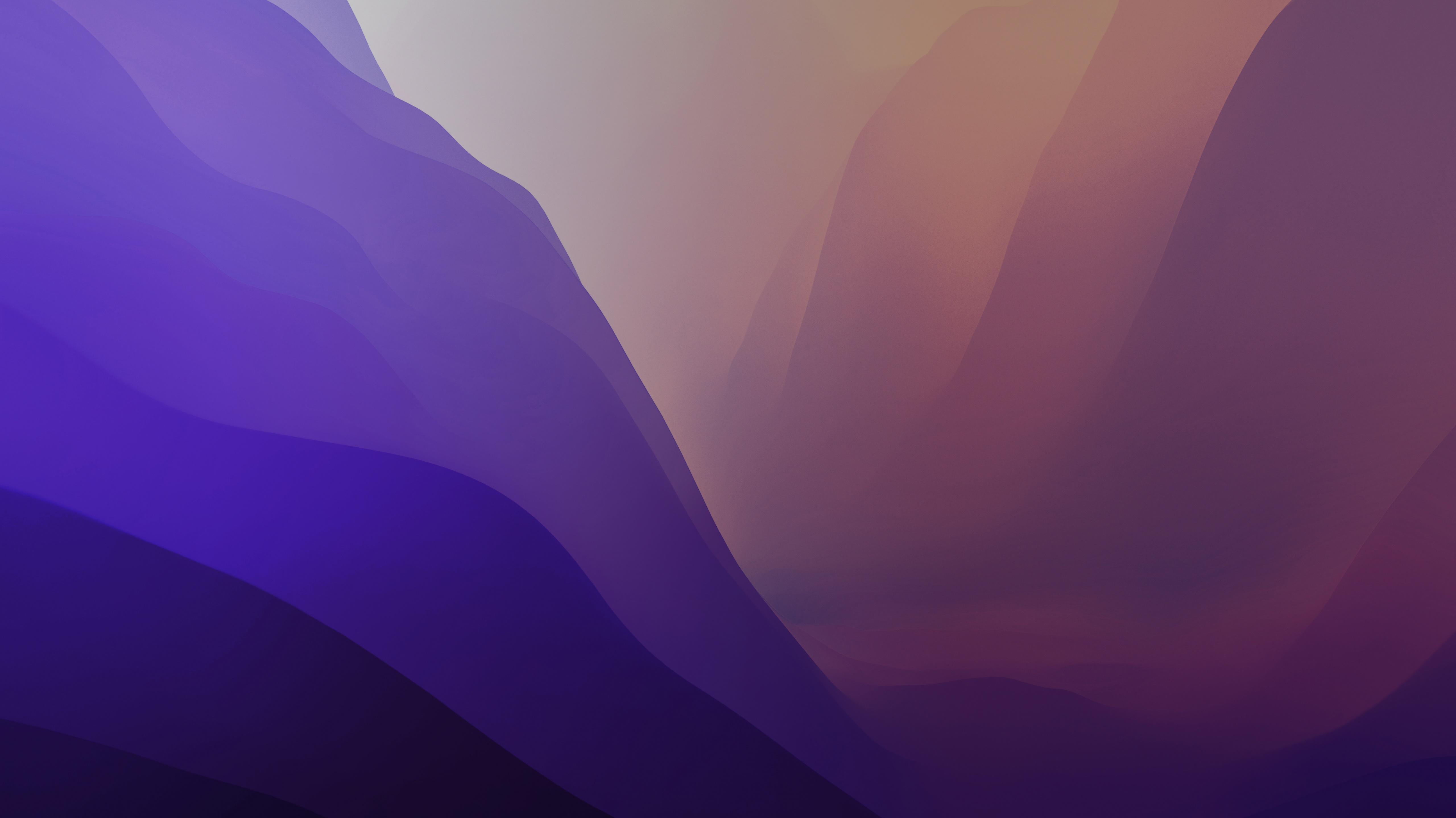 macOS Monterey Wallpaper 4K, Stock, Purple, Light, Gradients