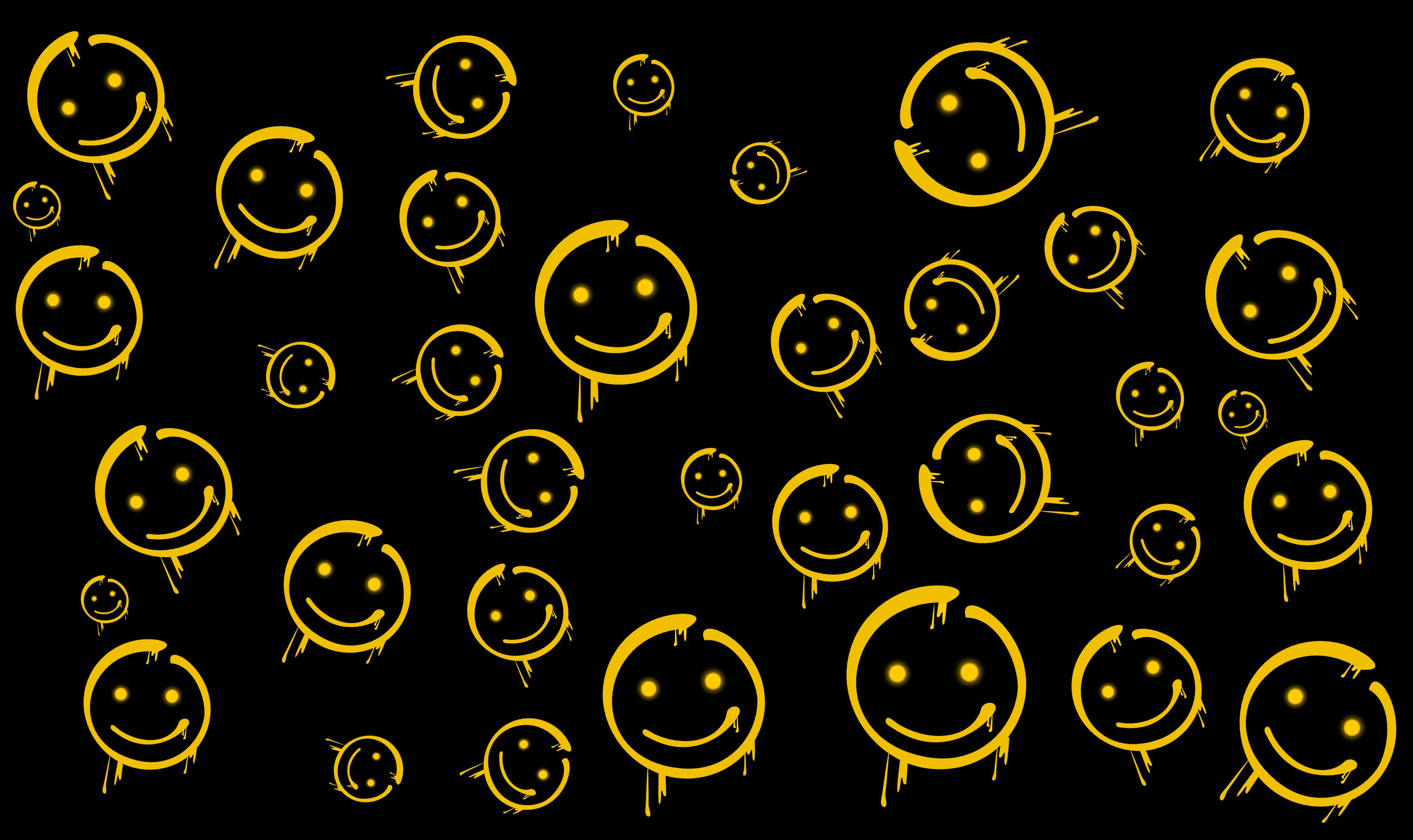 Smiley Face Wallpaper and Background 4K, HD, Dual Screen