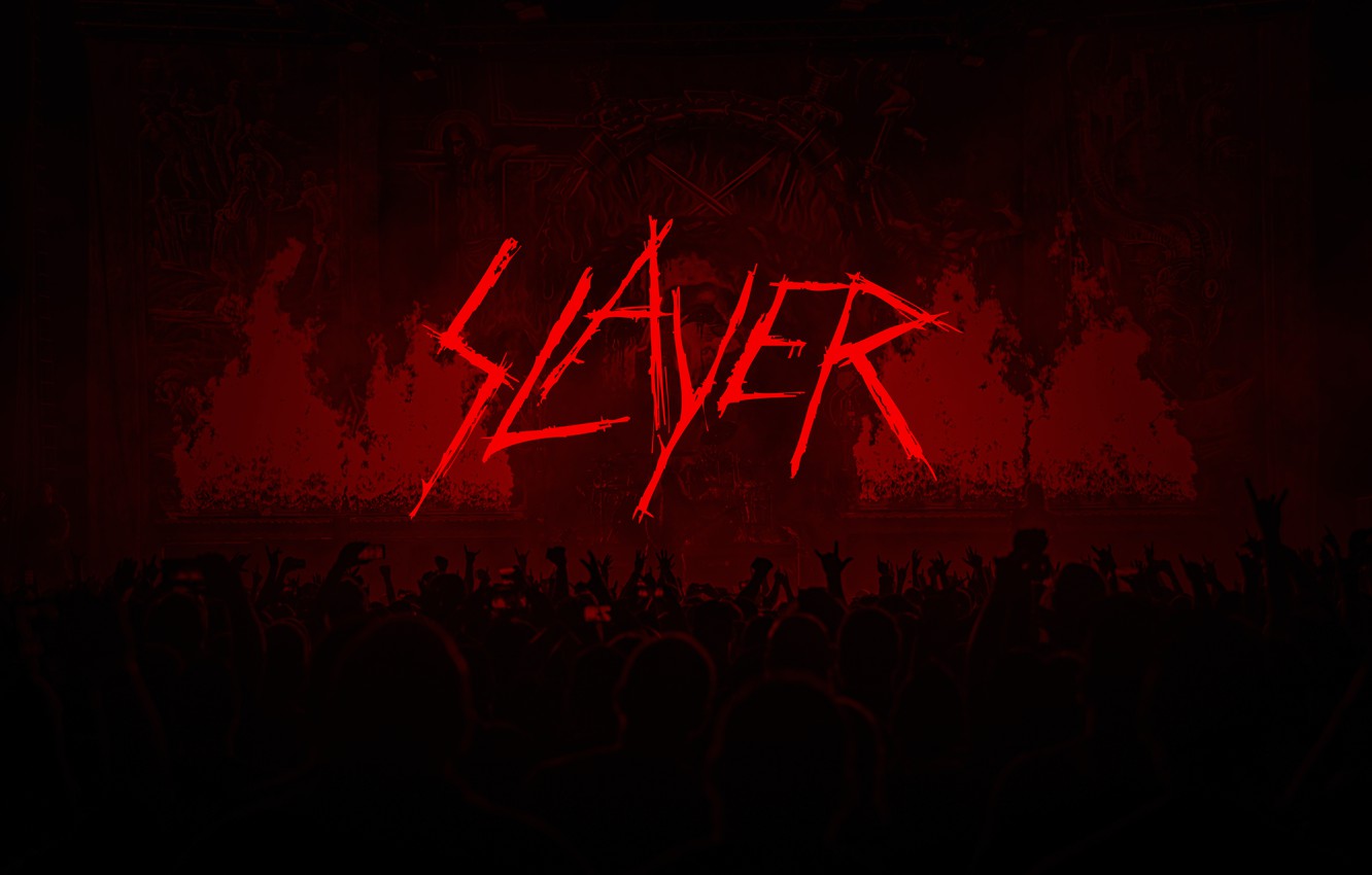 Wallpaper metal, logo, band, slayer, thrash metal, concert image for desktop, section музыка