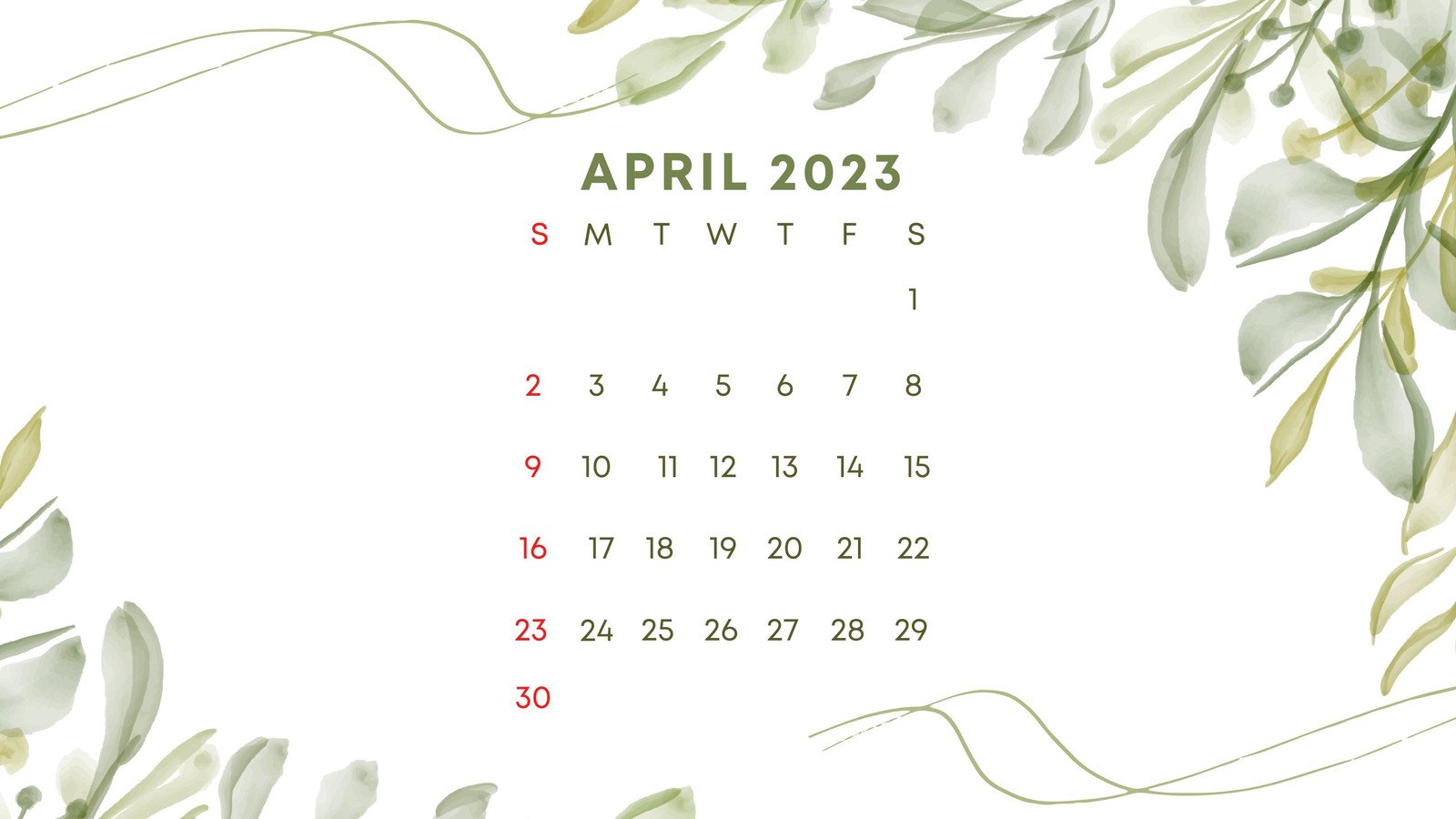 april desktop calendar wallpaper