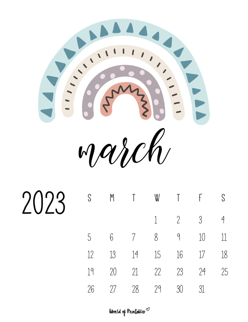 March 2023 Calendars