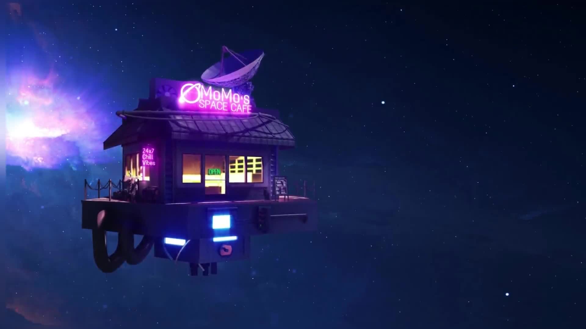 Momo's Space Cafe *Lo Fi* Steam Sul VuIon's Workshop Desktop Desktop Wallpaper