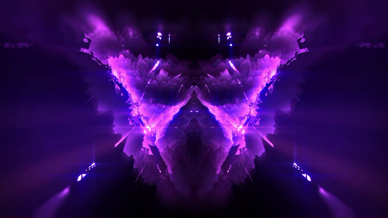 4K Purple Blue Mirror Show Live Wallpaper AA Vfx Wide Screen 21:9 Motion Background