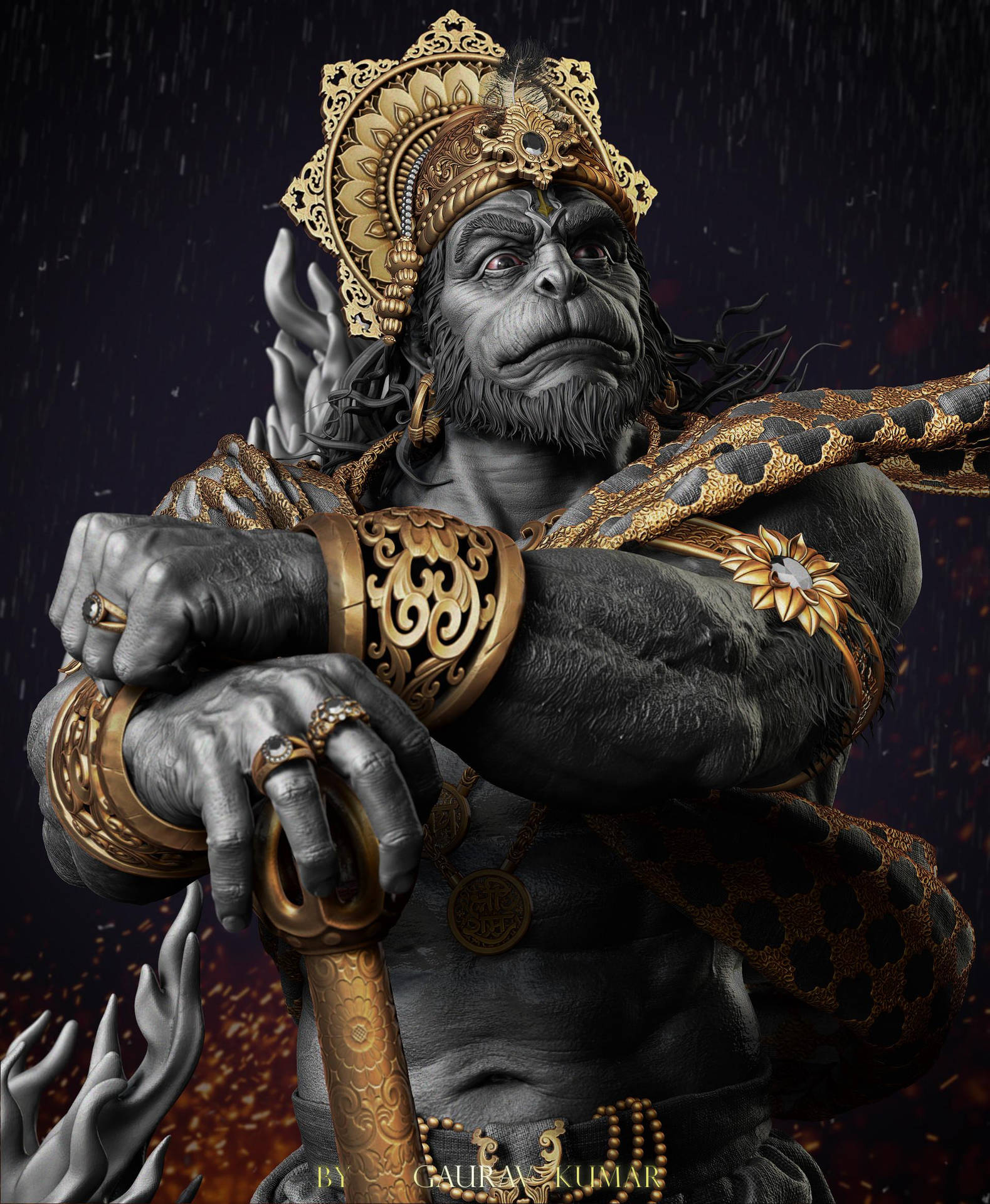 Angry Hanuman bajrangbali god HD phone wallpaper  Peakpx