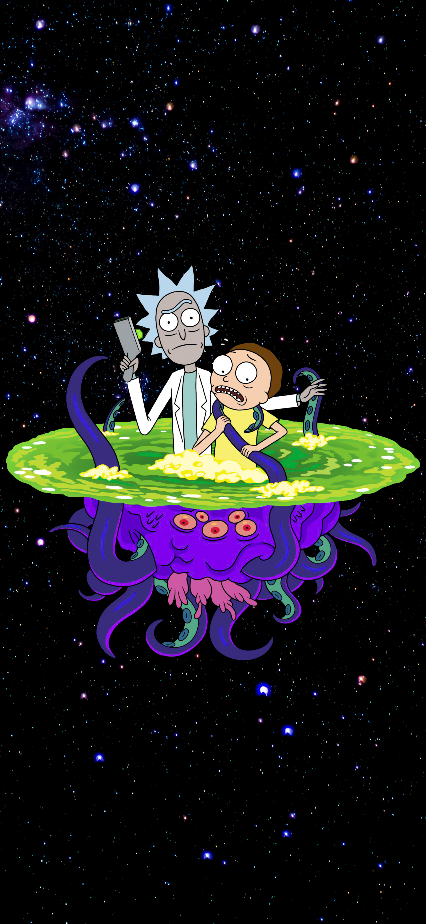 RICK AND MORTY OLED WALLPAPER