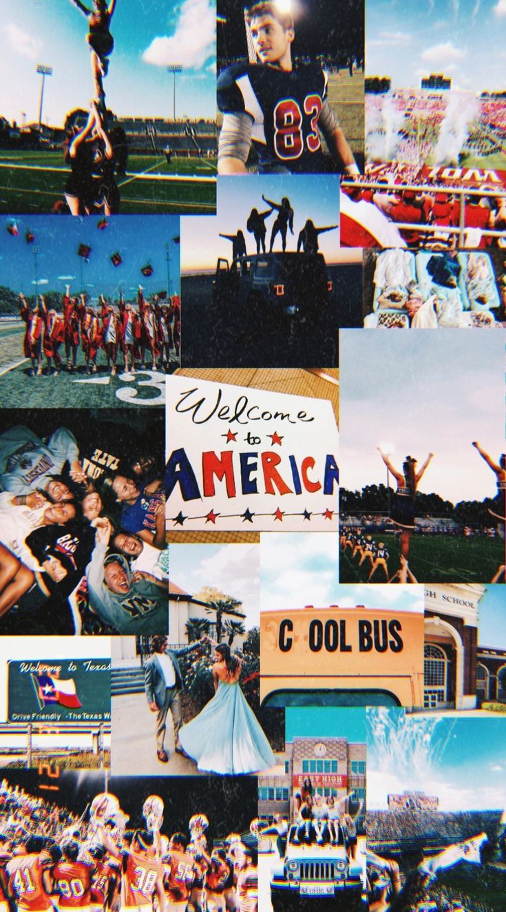 highschool moodboard. American high school, Dream school, Usa high school