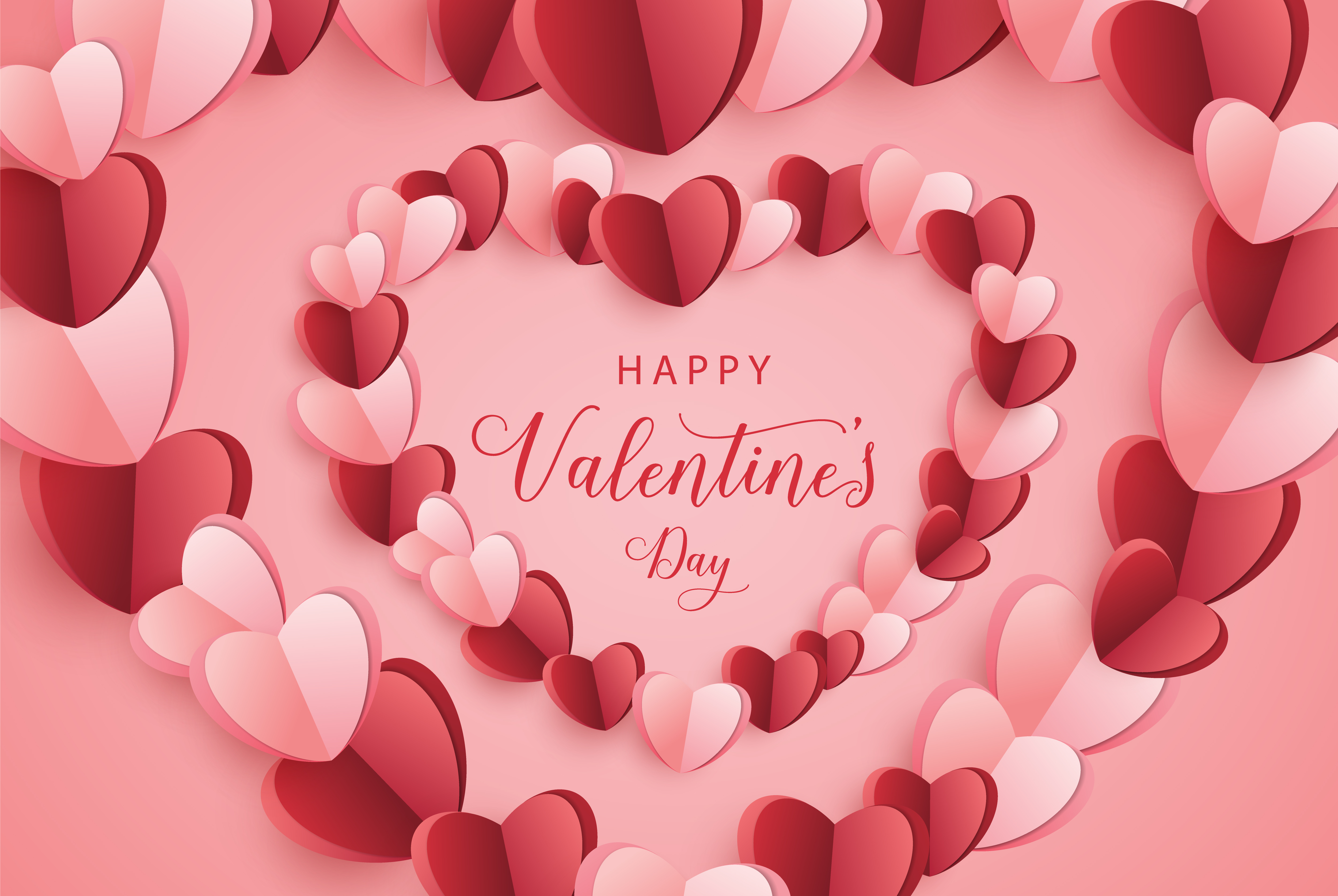 Valentines Day 4K, Happy Valentines Day, Heart Gallery HD Wallpaper