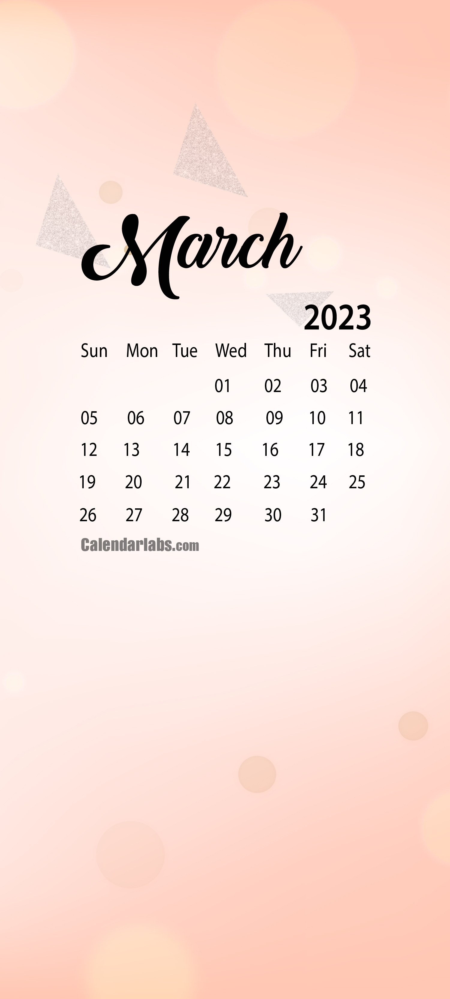 March 2023 Desktop Wallpaper Calendar
