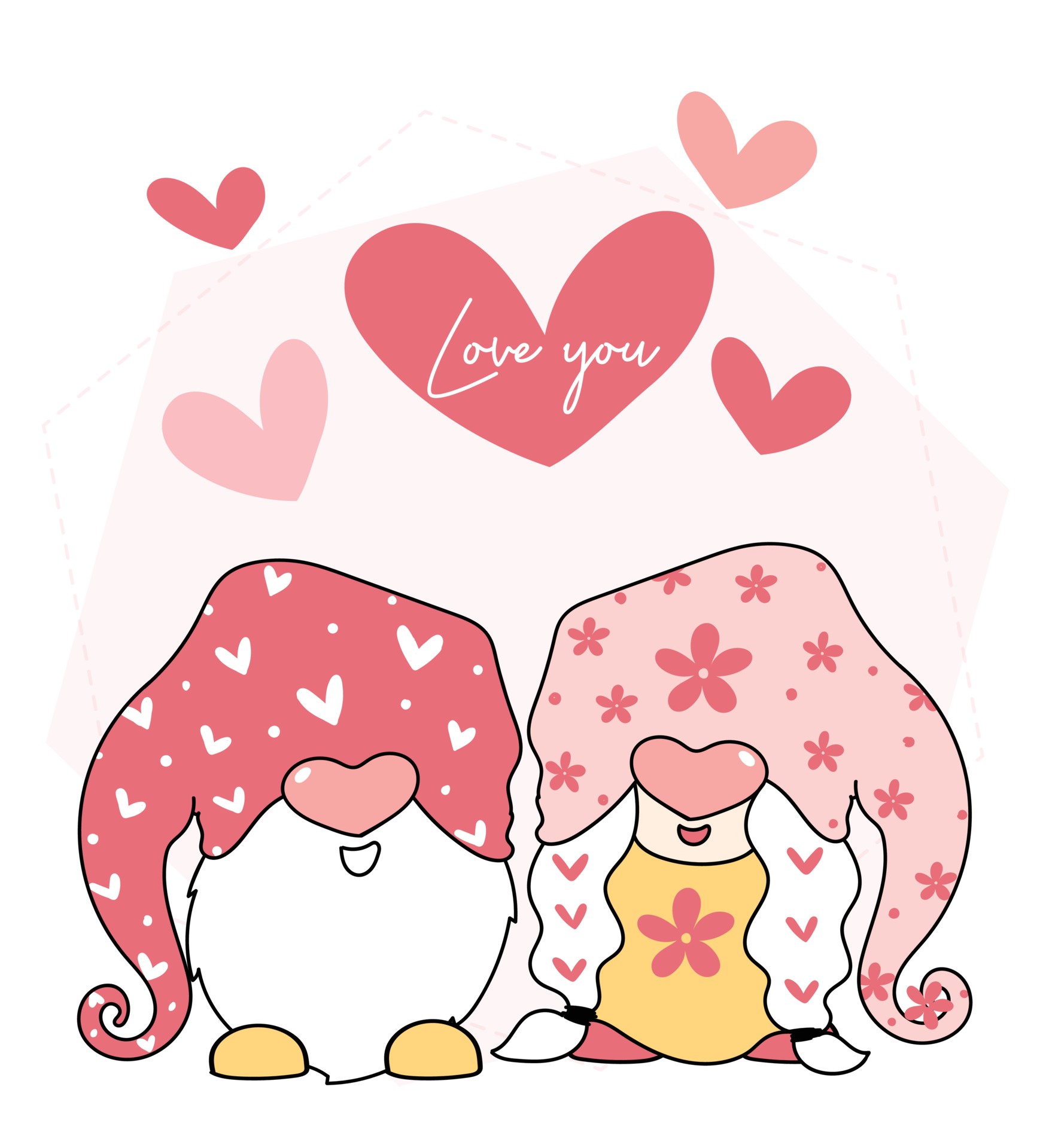 Cute Valentine Gnomes