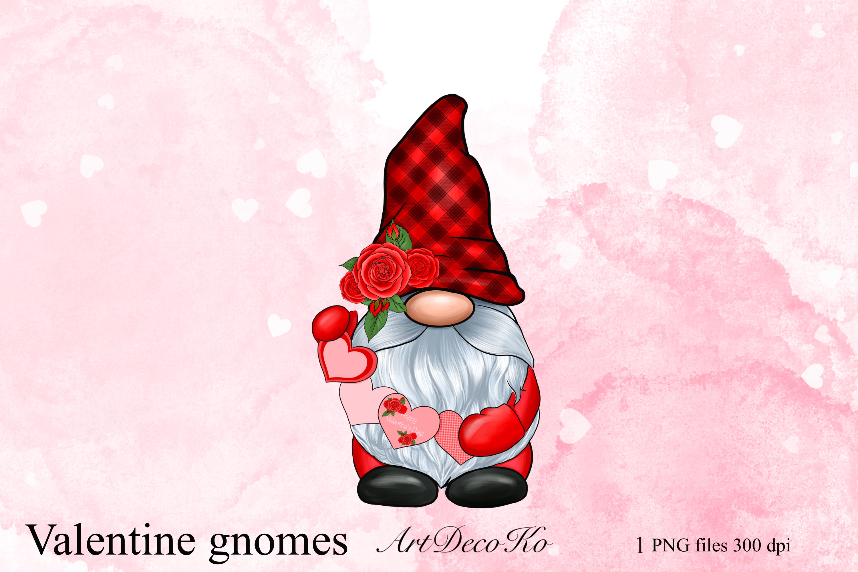 Valentine Gnome Vector Images over 960