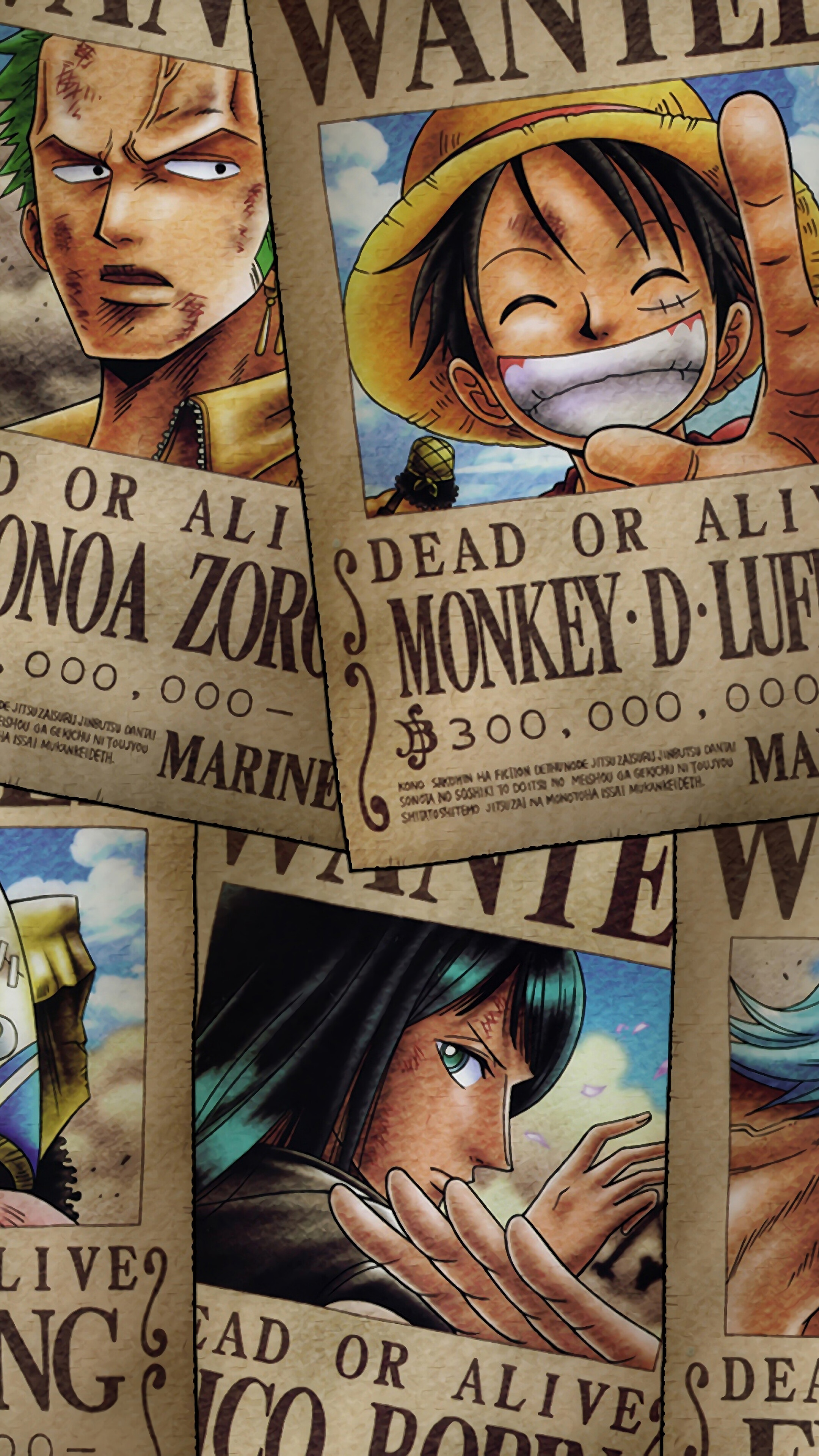 One Piece, Straw Hat Pirates, Wanted, Poster, 4k Gallery HD Wallpaper