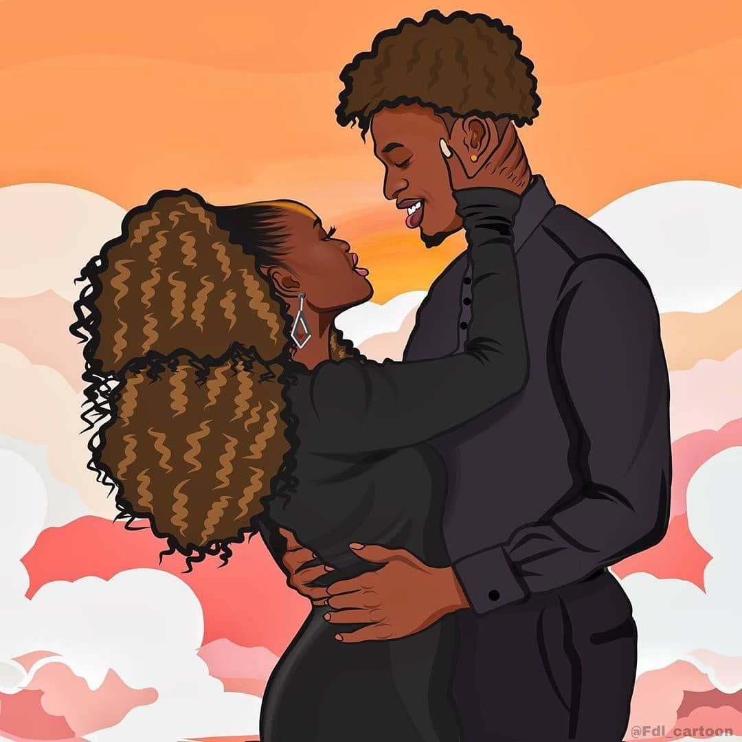 BLACK COUPLES ART sur Instagram, couple