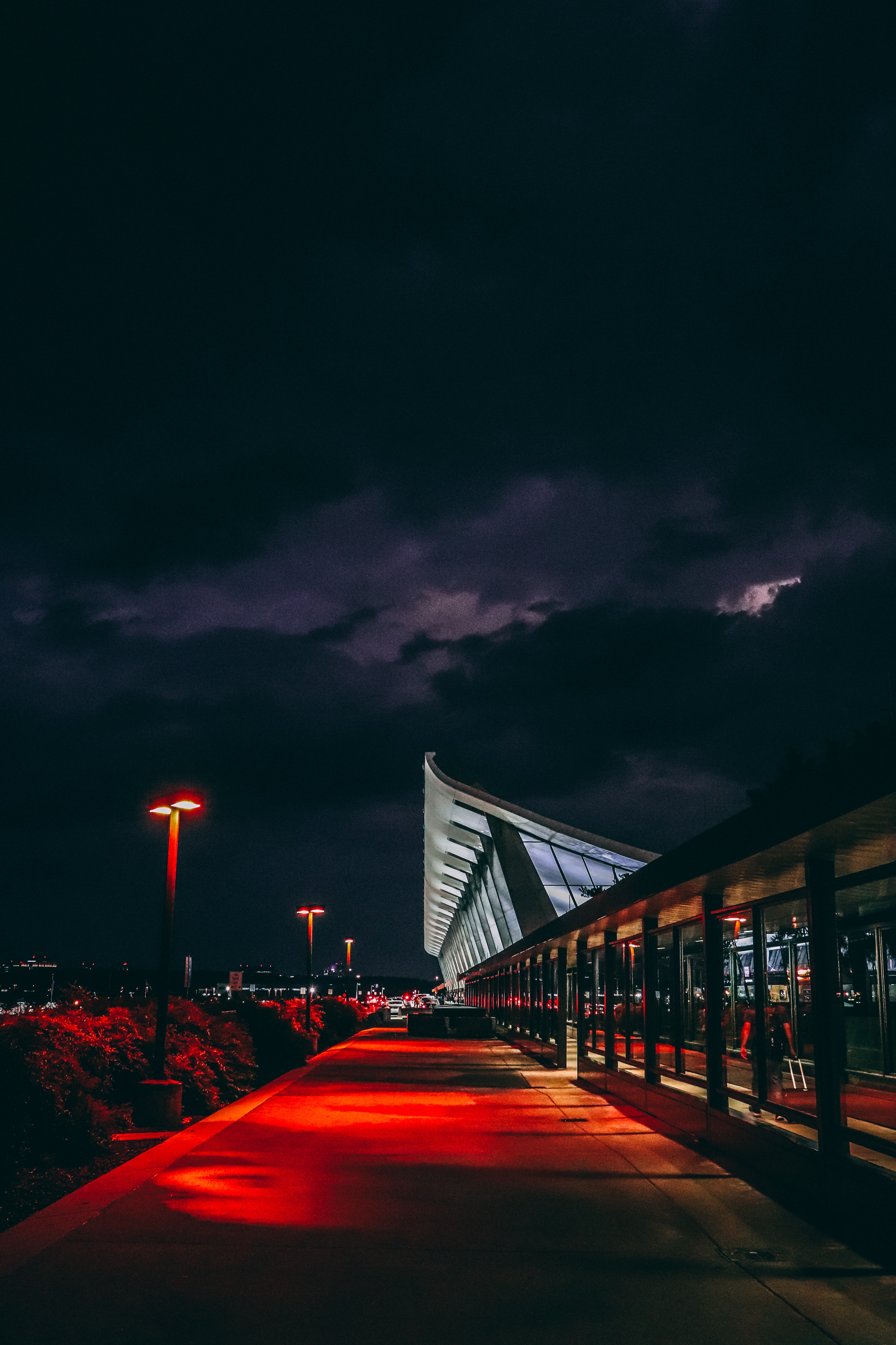 Airport Night Photo, Download The BEST