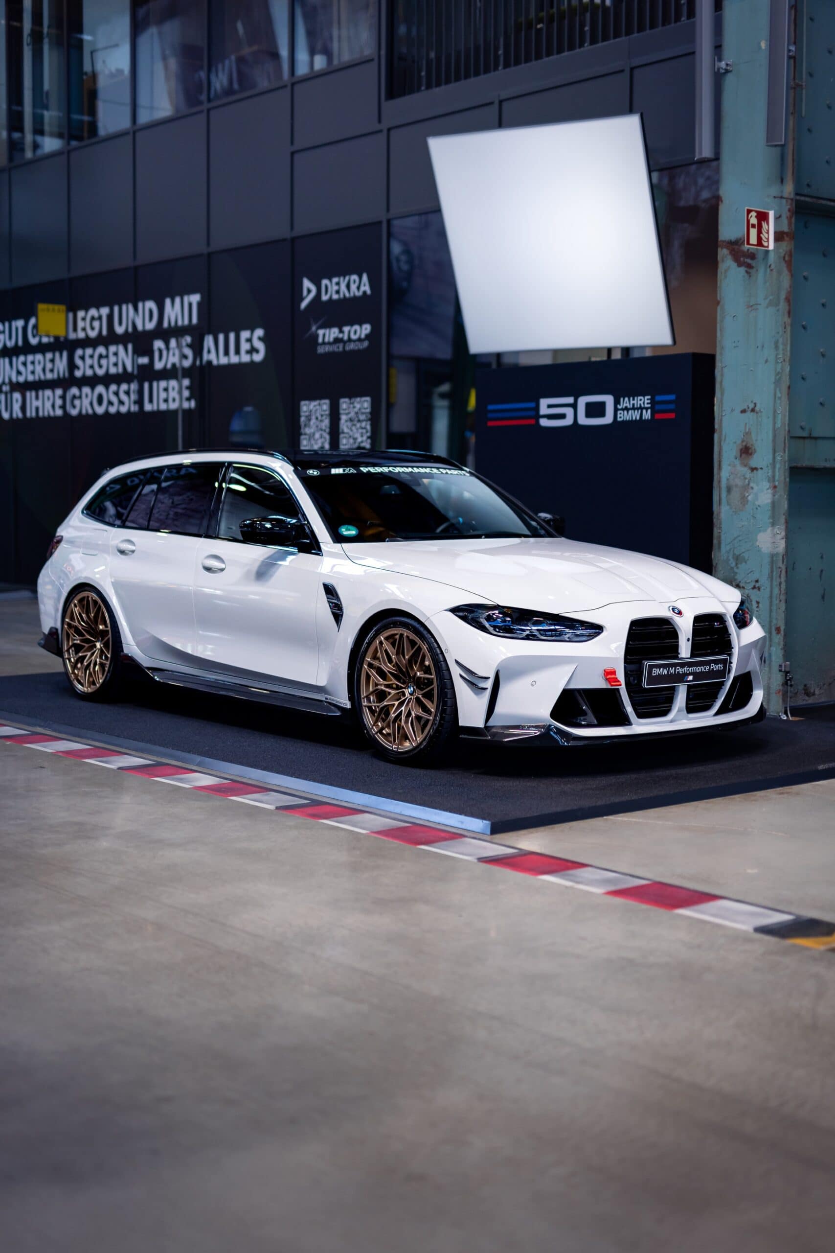 BMW M3 Touring Alpine White M Performance Parts Dream Car