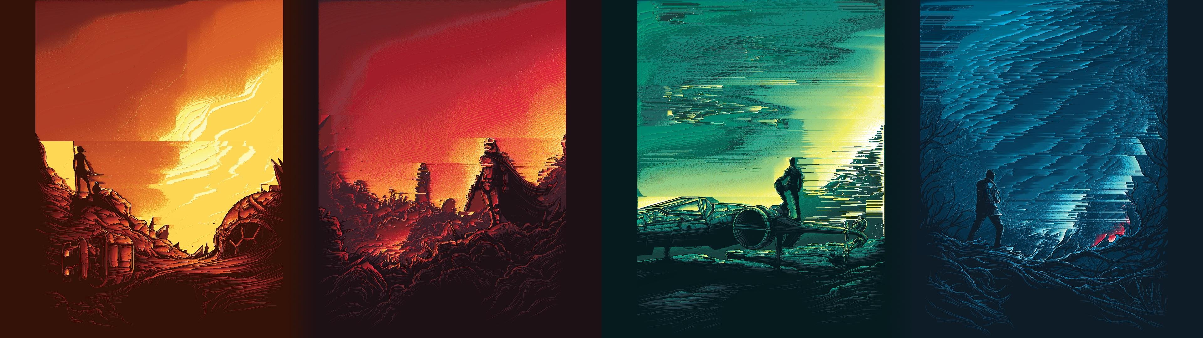 Star Wars: A Glitch Awakens 4K wallpaper