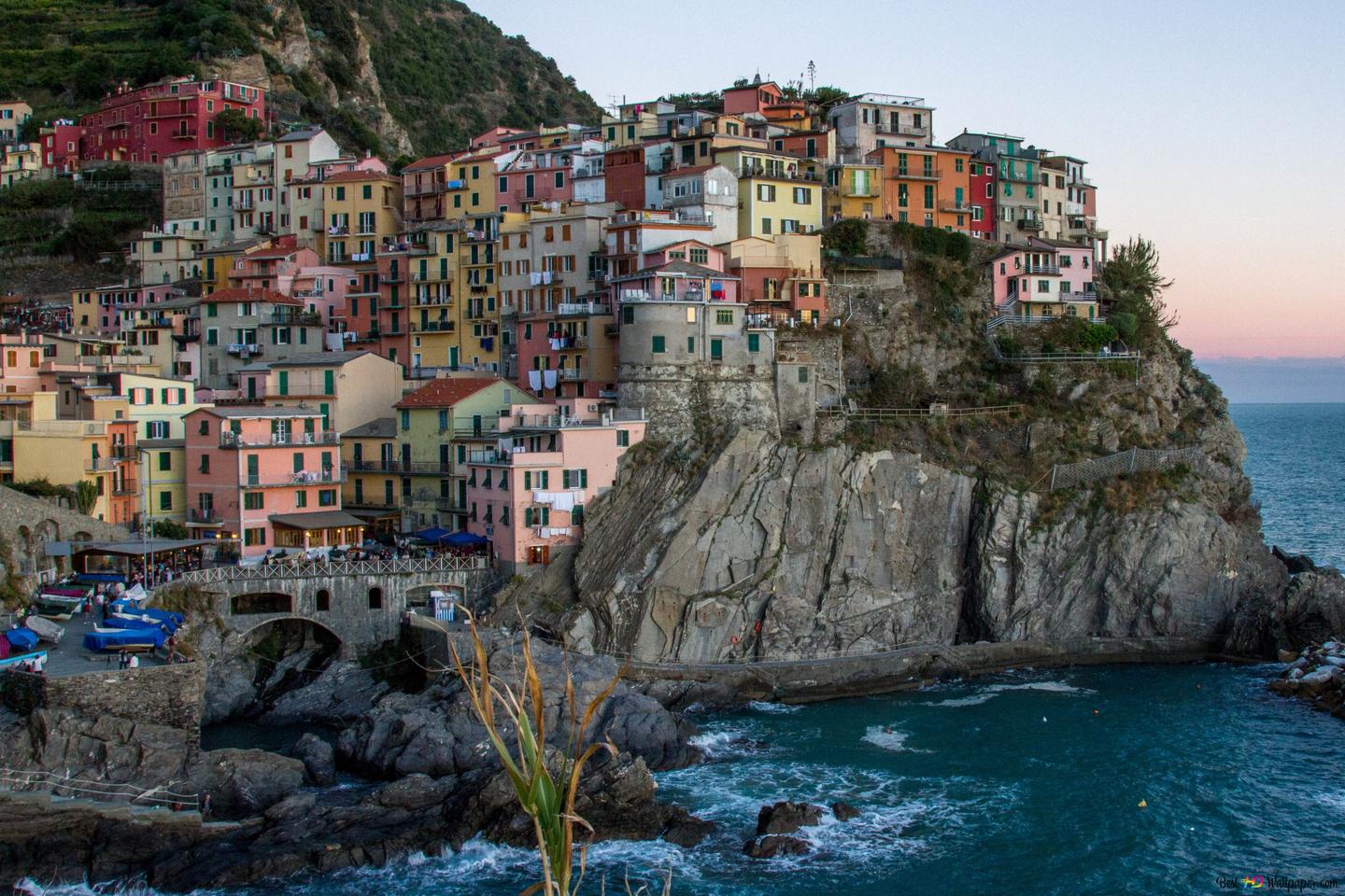 La Spezia, Manarola 4K wallpaper download