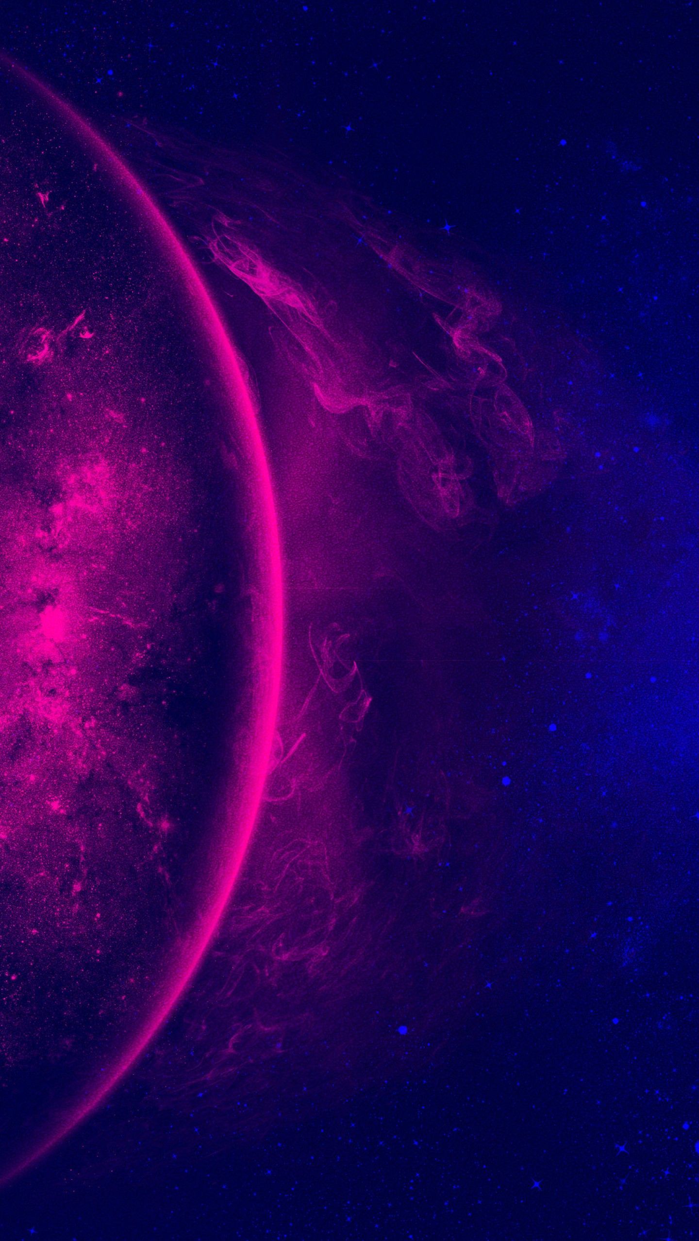 Blue and Purple Galaxy Wallpaper