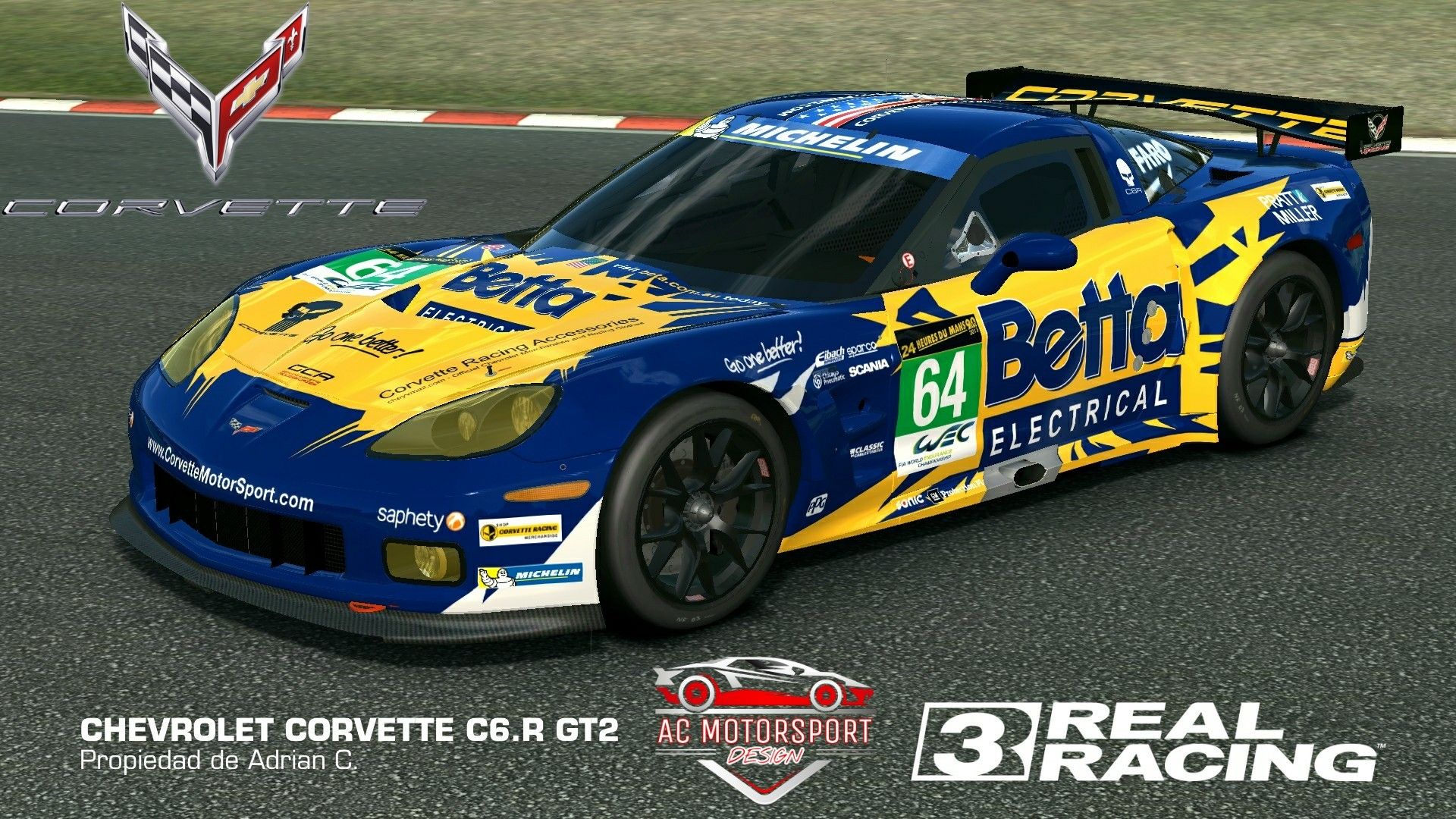 Livery for Real Racing 3. Chevrolet corvette, Corvette, Real racing
