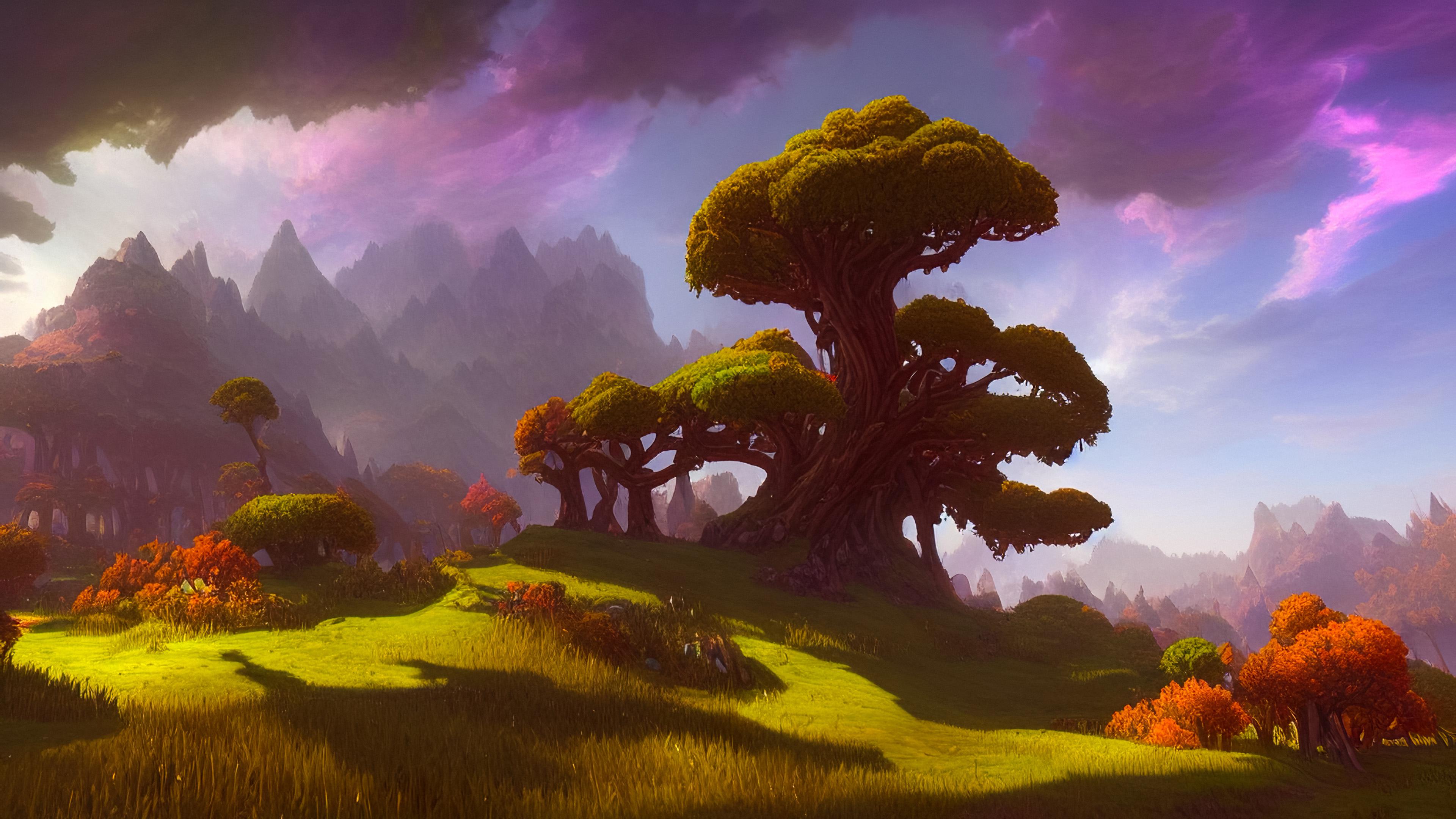 MMORPG Inspired Landscape 4K wallpaper