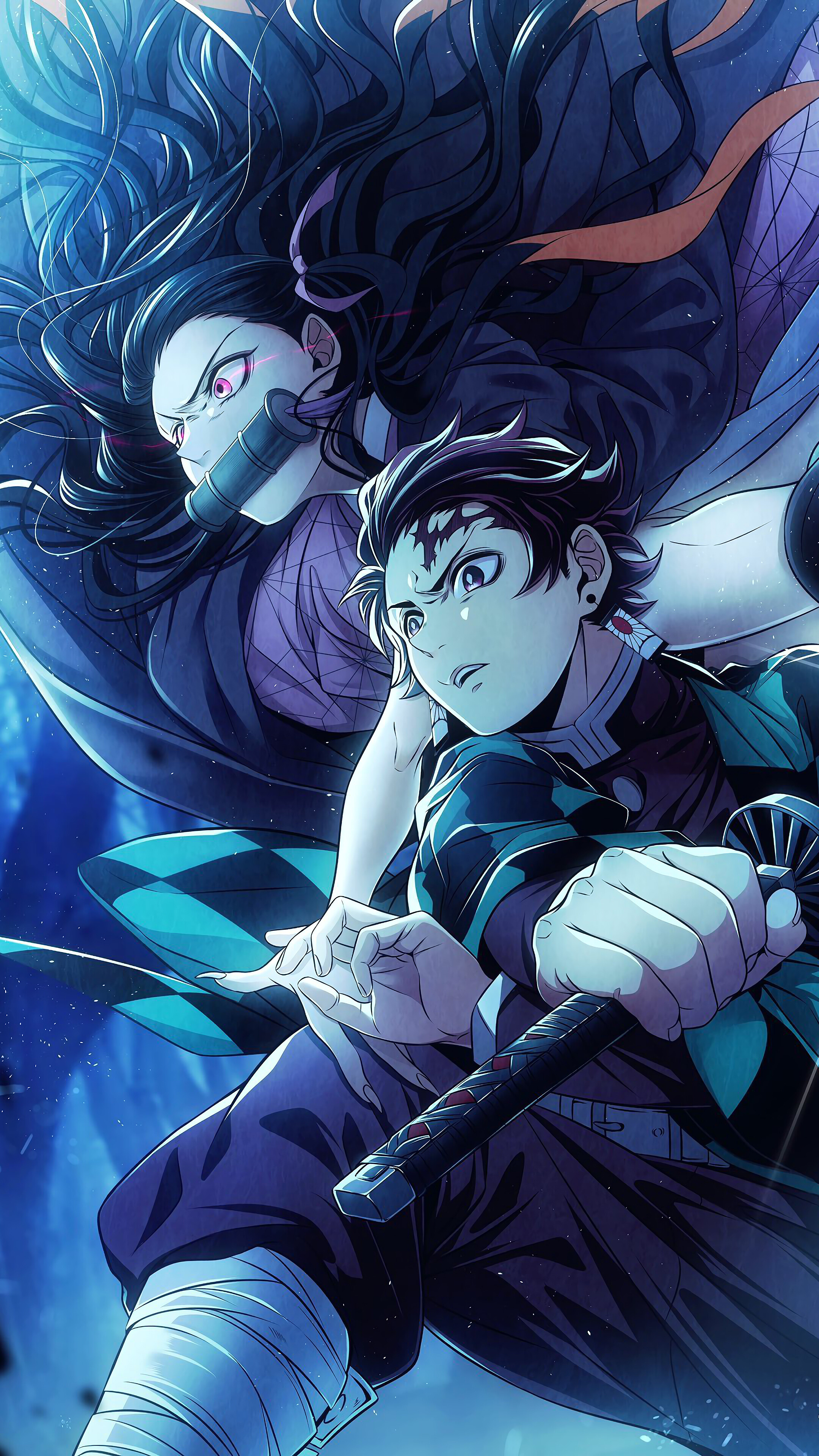 Tanjiro, Nezuko, Kimetsu no Yaiba, 4k Gallery HD Wallpaper