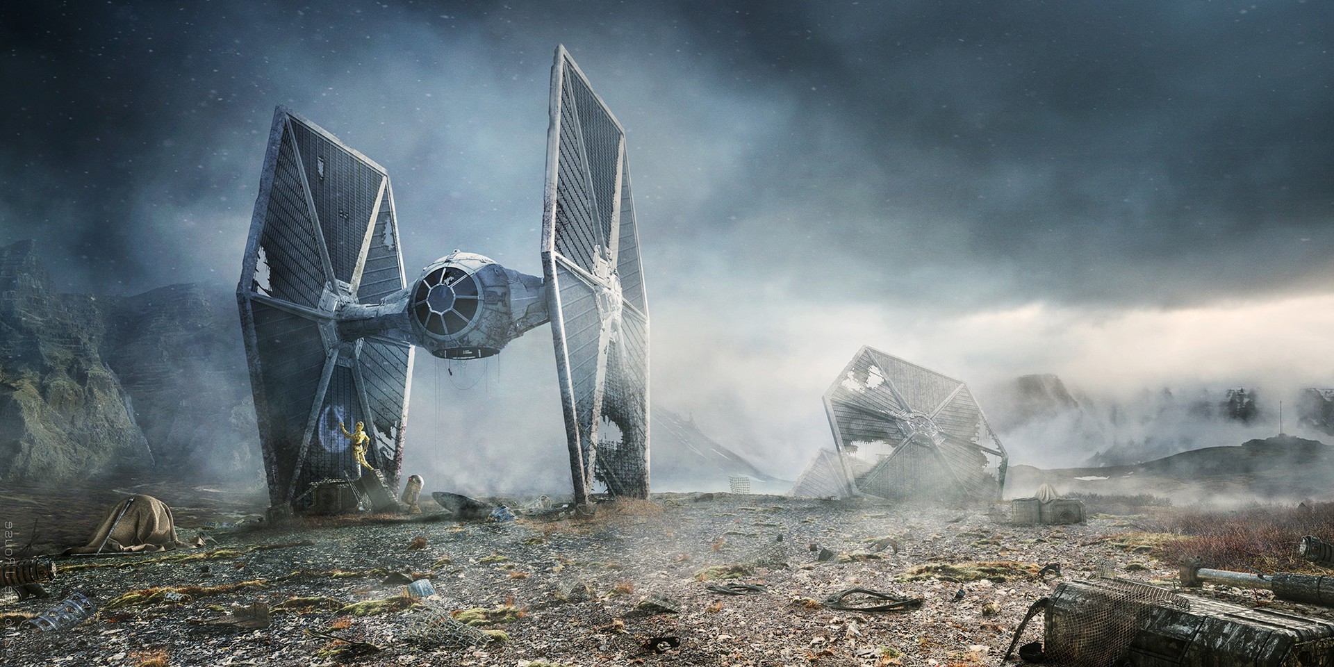 R2 D2, Star Wars, TIE Fighter Wallpaper HD / Desktop and Mobile Background