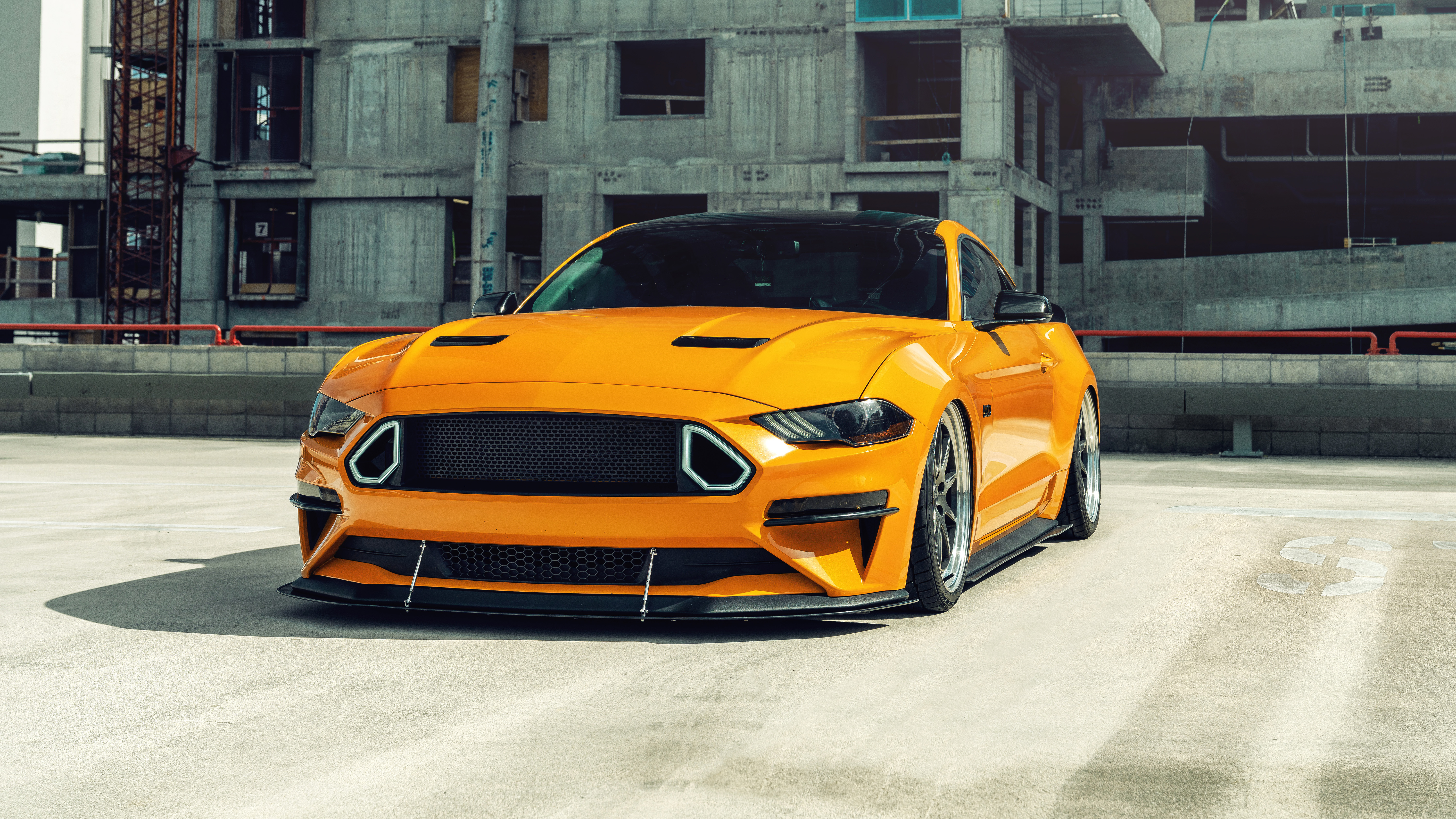 Orange Mustang 5K 3 Wallpaper Car Wallpaper