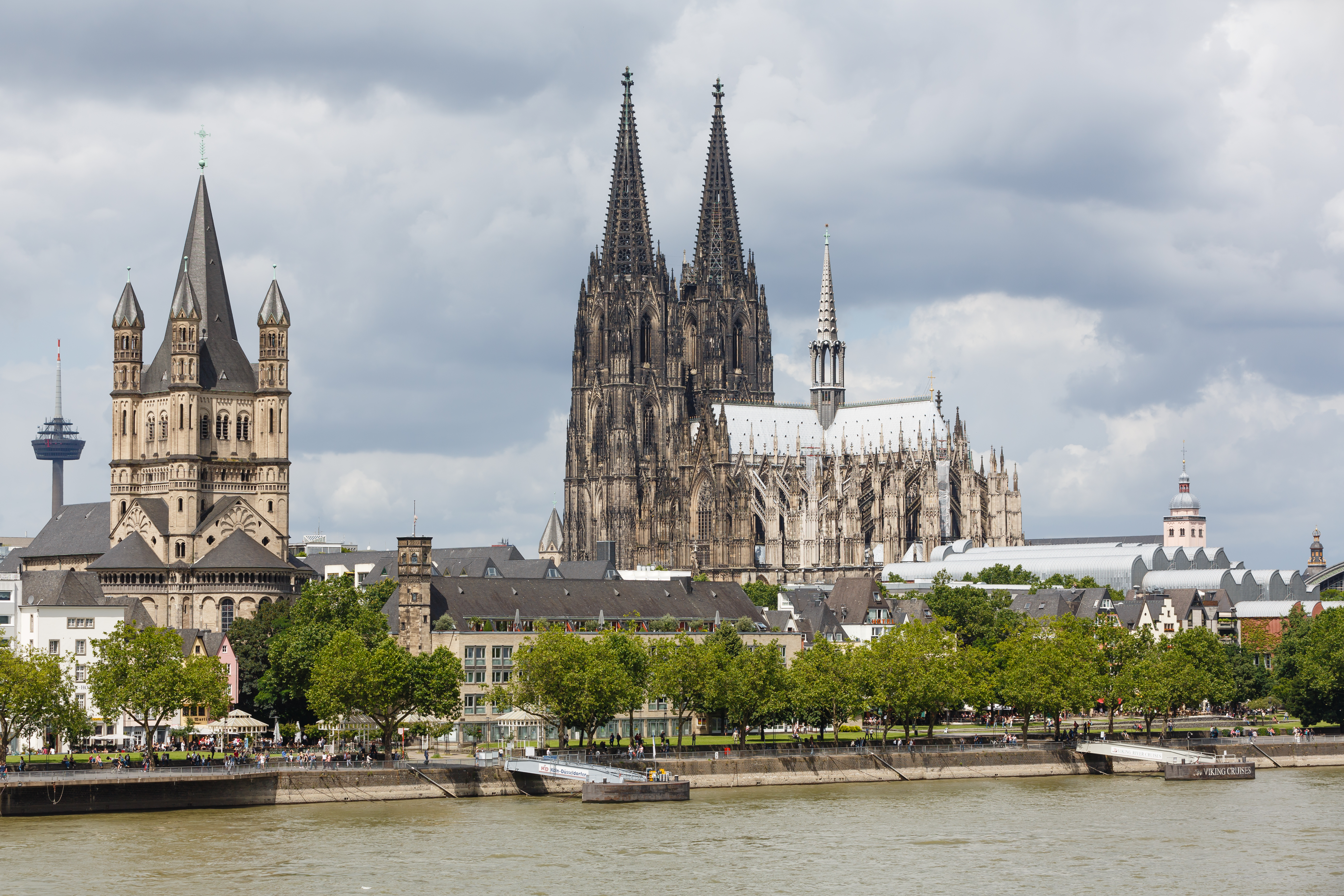 Cologne Germany Exterior View Of Cologne Cathedral