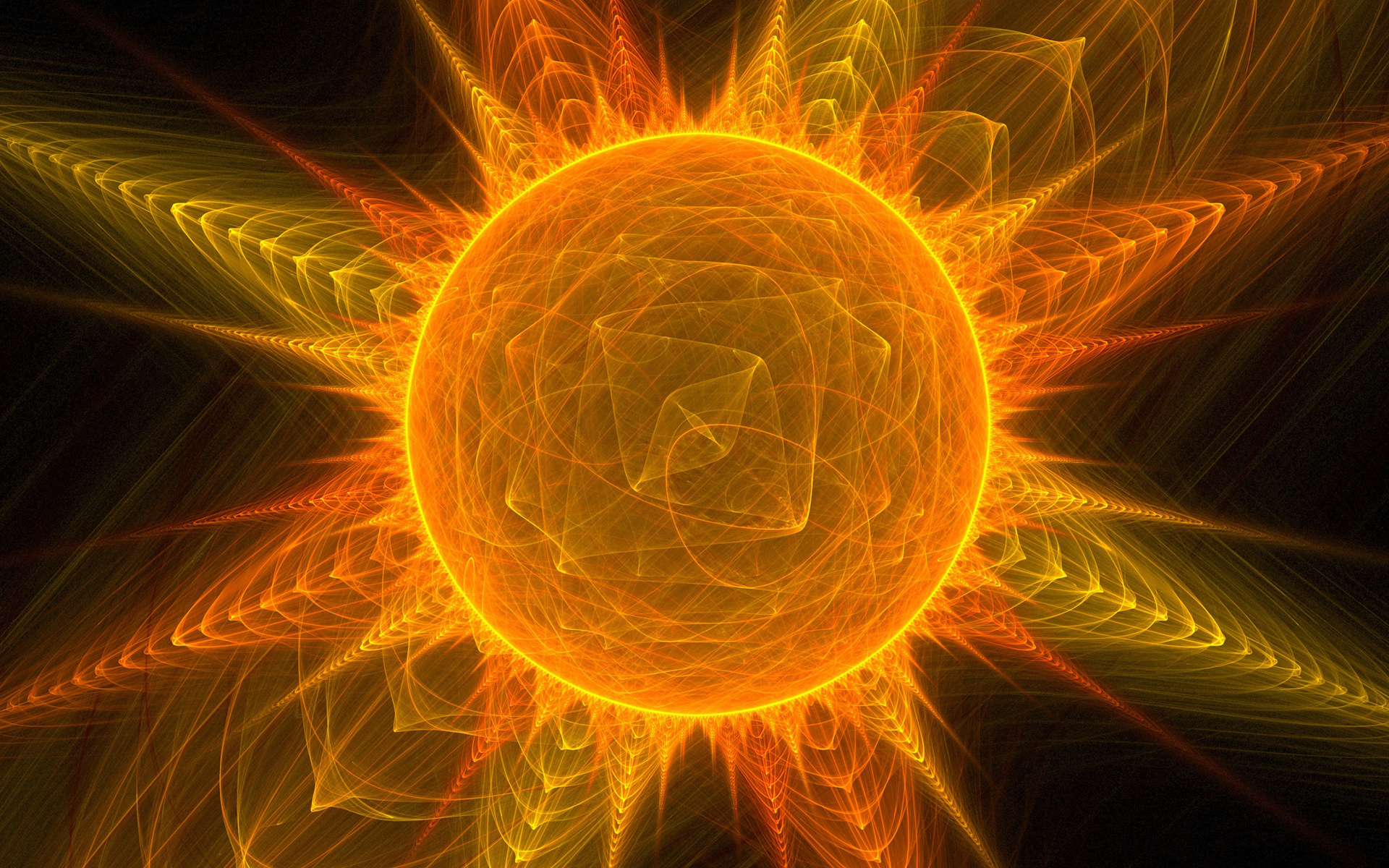 Abstract Sun Wallpaper