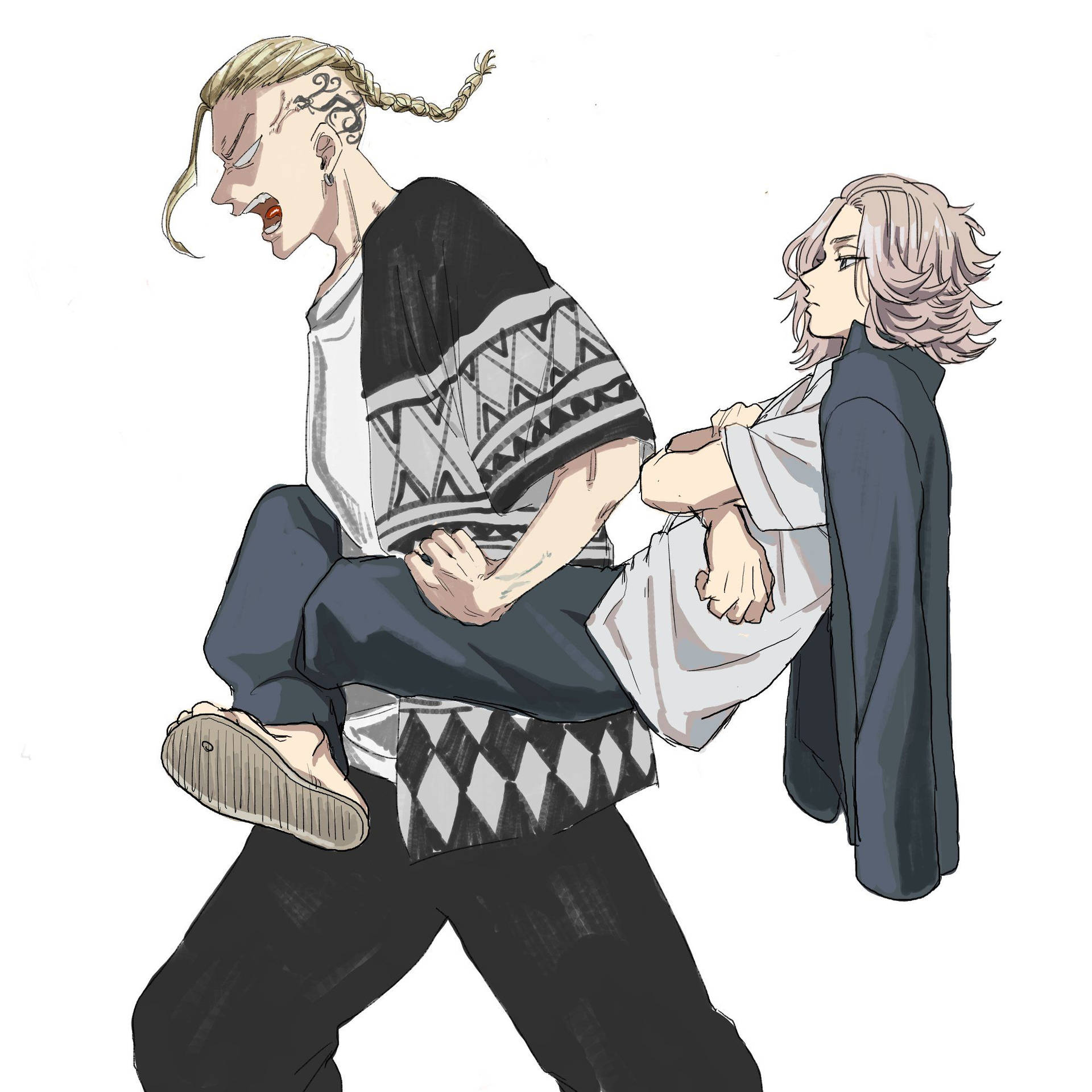 Download Tokyo Revengers Draken And Mikey Wallpaper