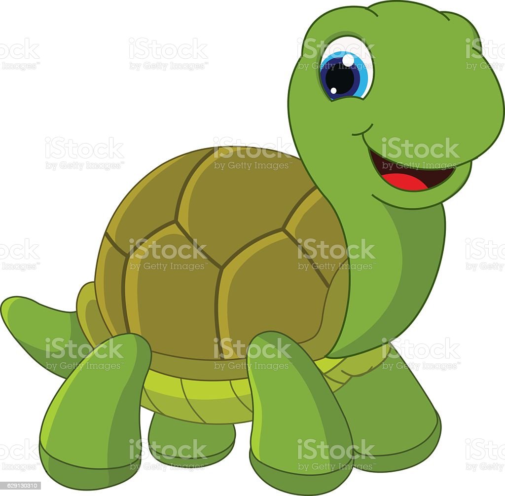 Vector Illustration Of Cartoon Turtle Stock Illustration Image Now, Cartoon, Tortoise