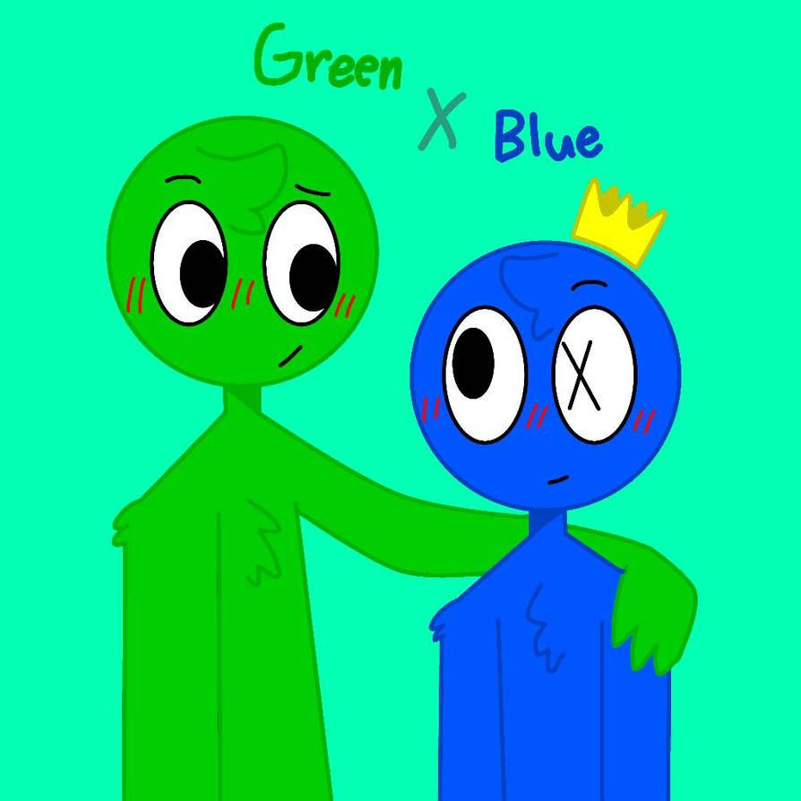 Drew Blue and Green from Roblox Rainbow Friends in 2023