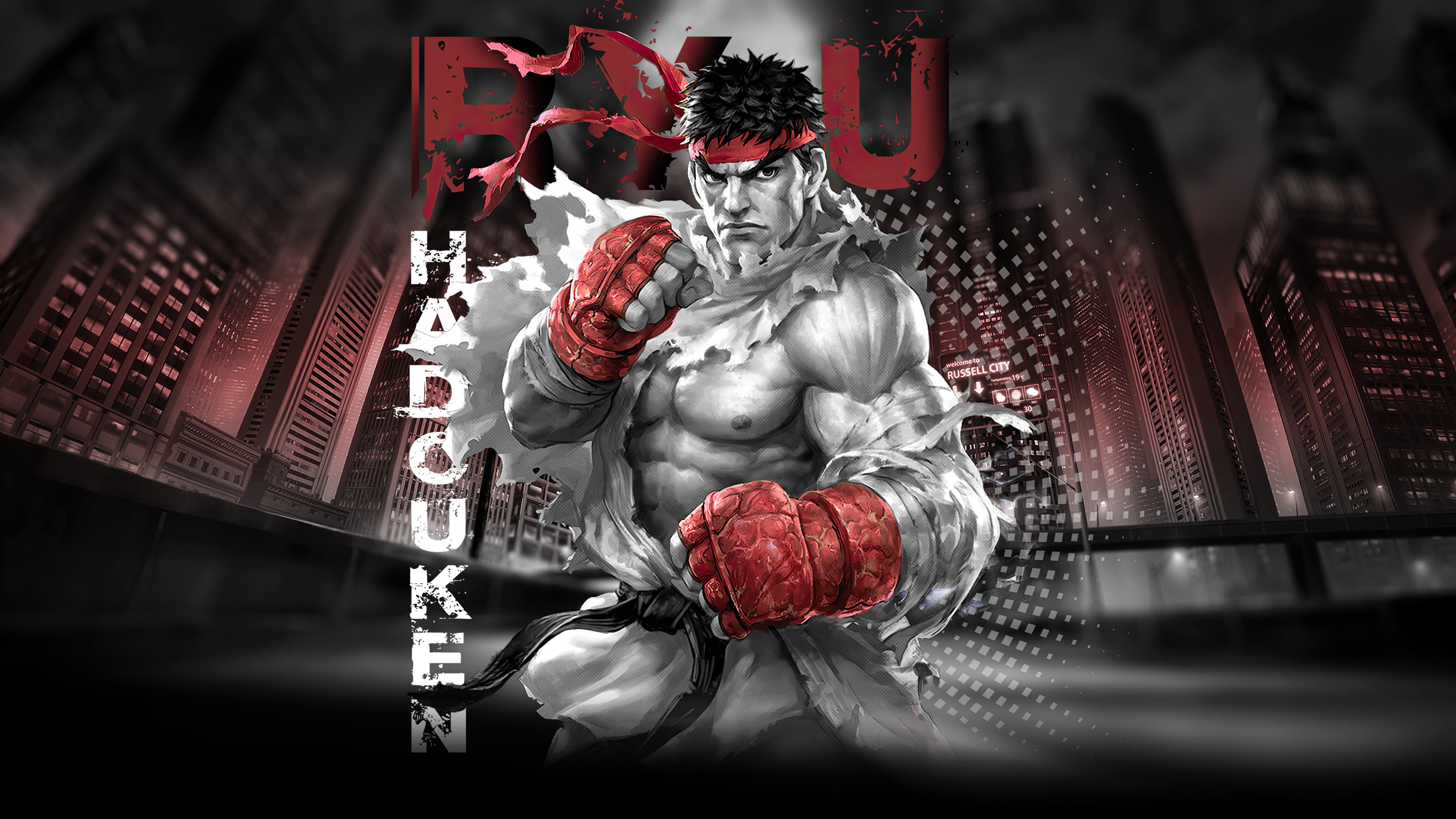 Street Fighter Ryu Wallpaper and Background 4K, HD, Dual Screen