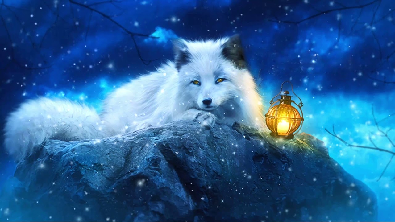 Snow Fox Fantasy Animated Wallpaper